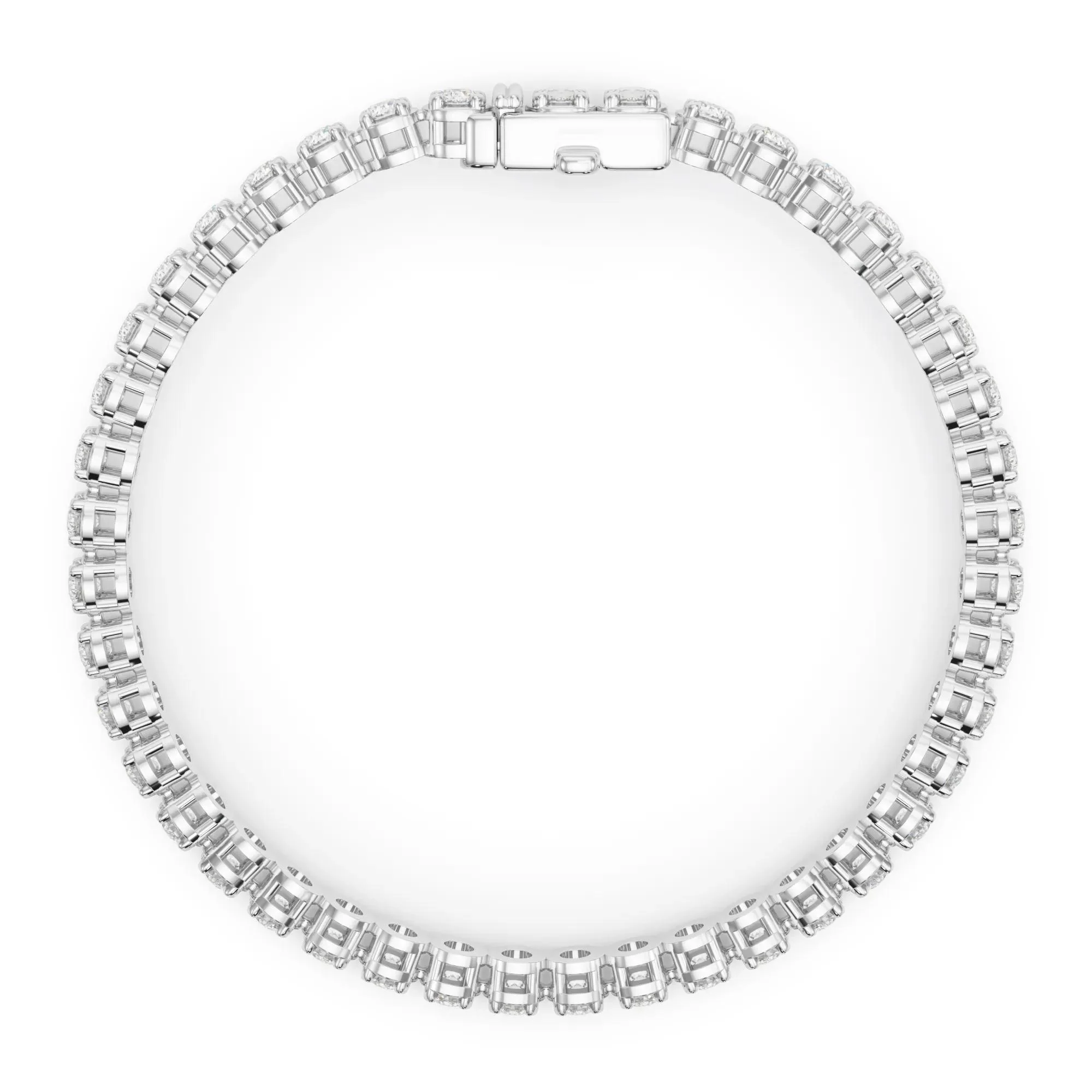 6 1/4 CT. Tw. Lab Grown Diamond Tennis Bracelet 14K White Gold Size 2.00mm - Image 2