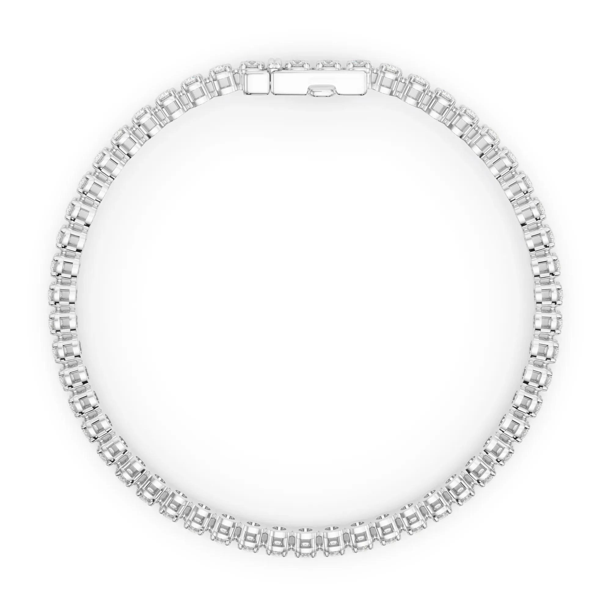 4 1/4 CT. Tw. Diamond Tennis Bracelet 10K White Gold Size 2.00mm - Image 2