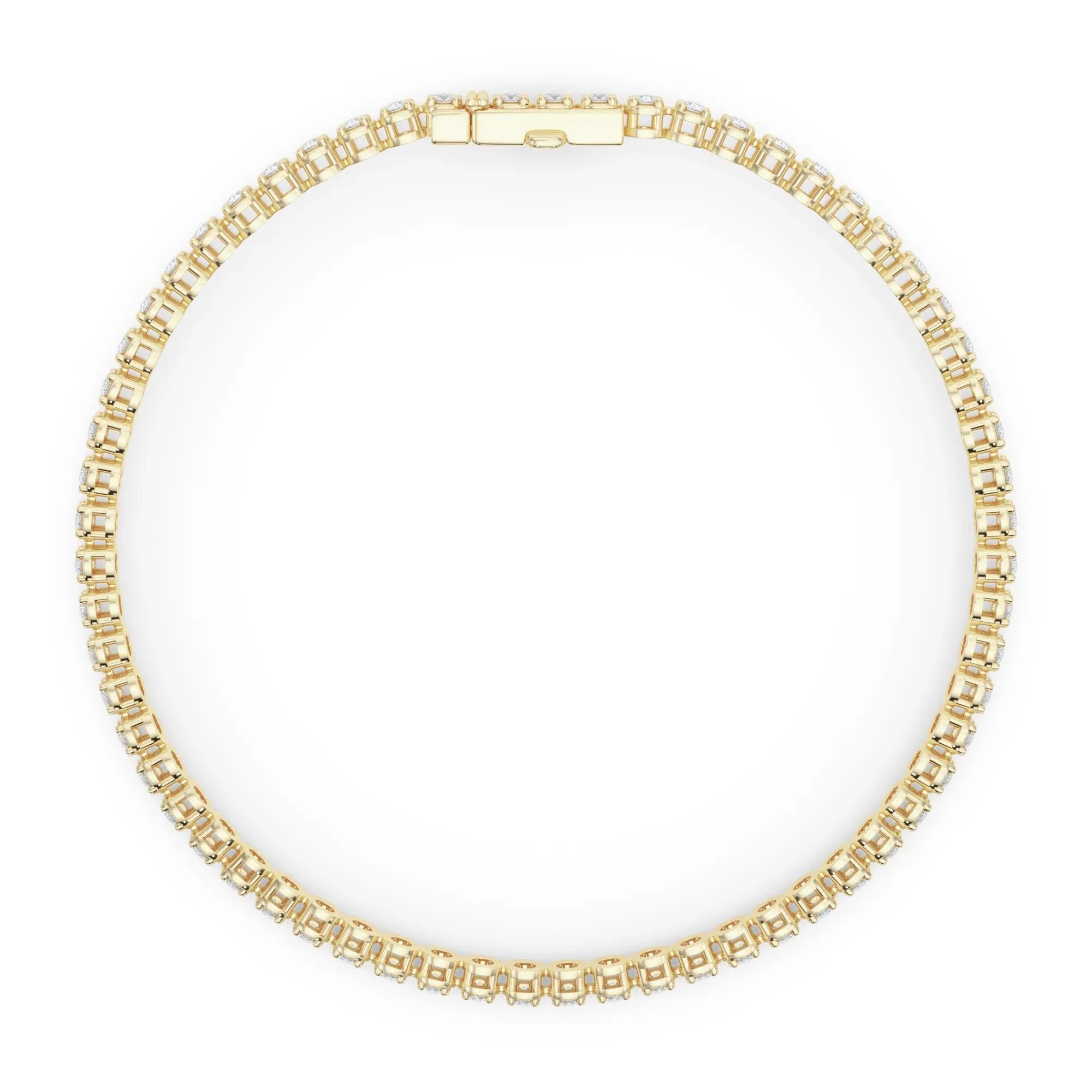 2 1/3 CT. Tw. Diamond Tennis Bracelet 10K Yellow Gold Size 2.00mm - Image 2