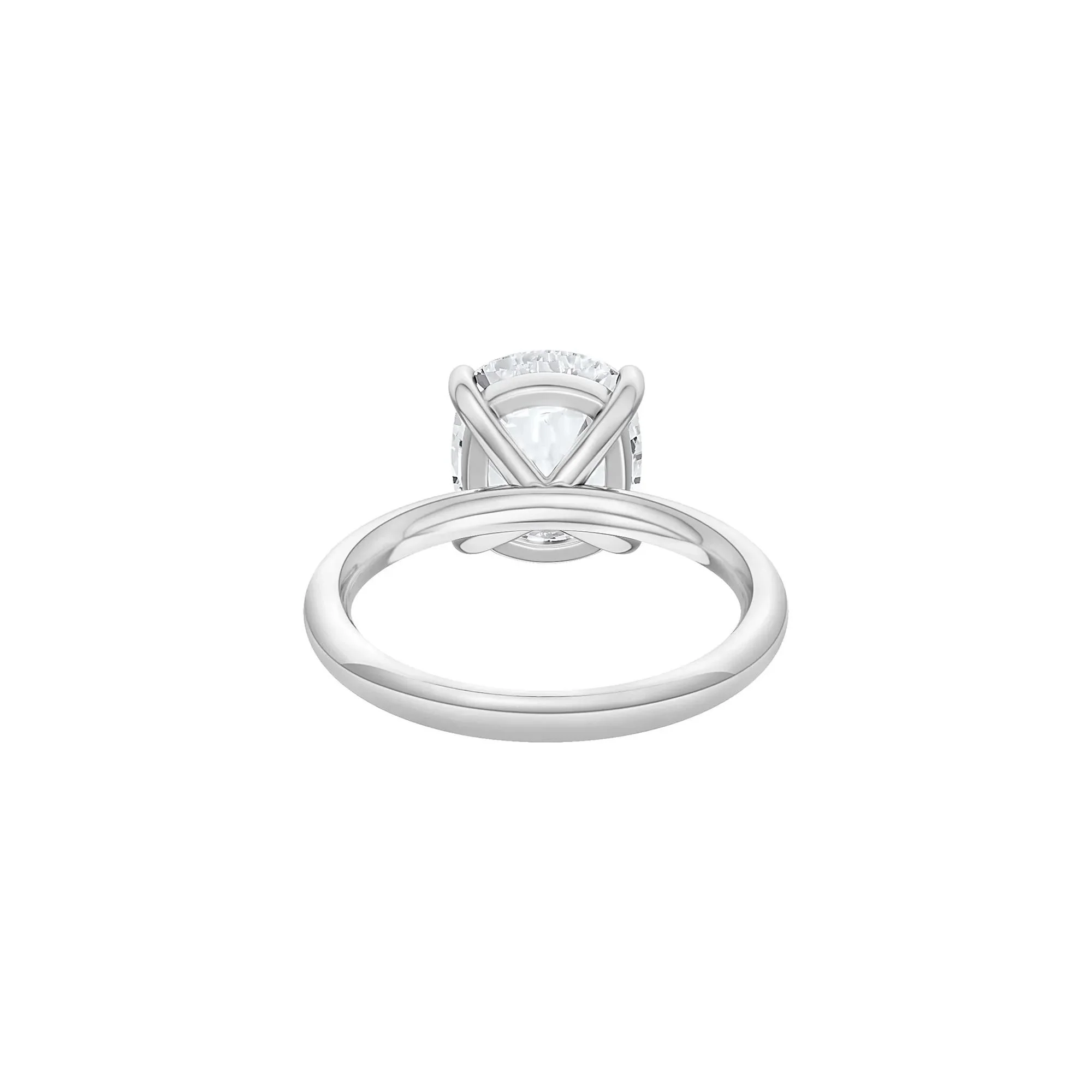 5 CT. Tw. Lab Grown Diamond Elongated Cushion-Cut Engagement Ring Platinum White Size 7 2mm - Image 4