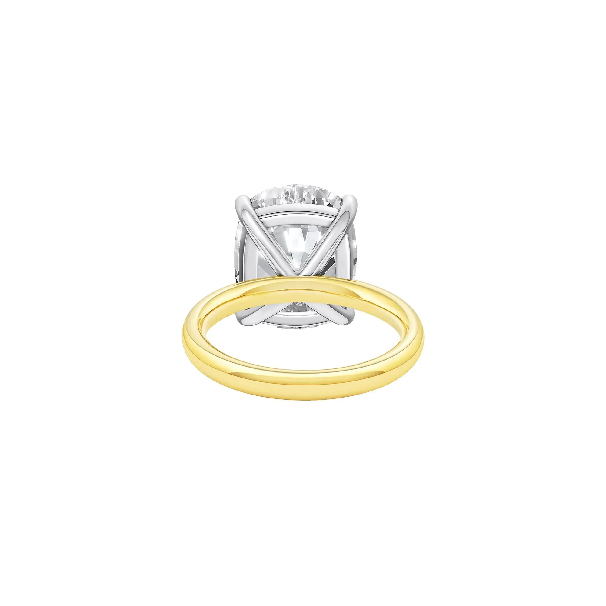 7 CT. Tw. Lab Grown Diamond Elongated Cushion-Cut Engagement Ring 14K Yellow and White Gold Size 11.5 2mm - Image 4