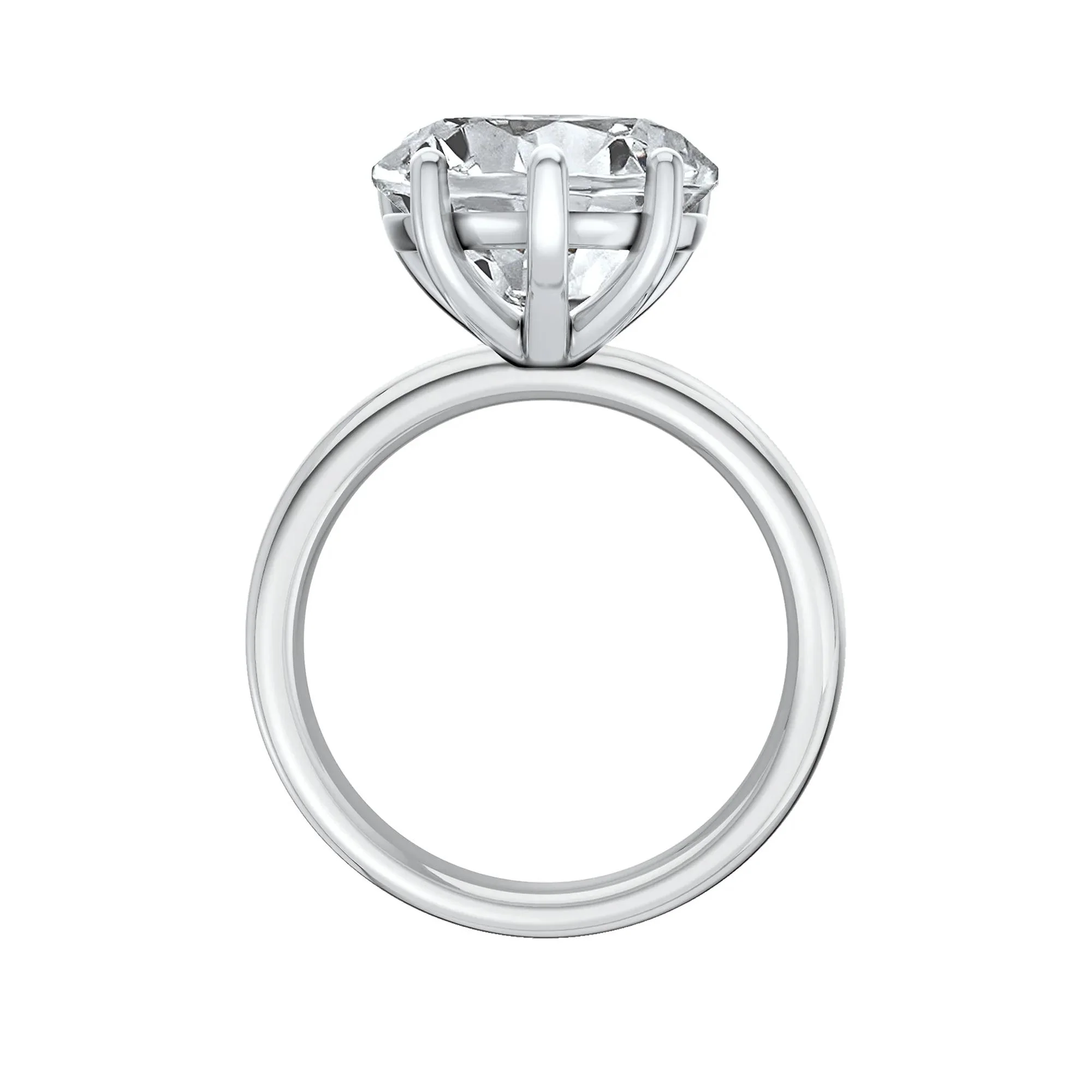 Lab Grown Diamond Heart-Shaped Solitaire Ring Platinum (5 CT.) White Size 11.5 2mm - Image 2