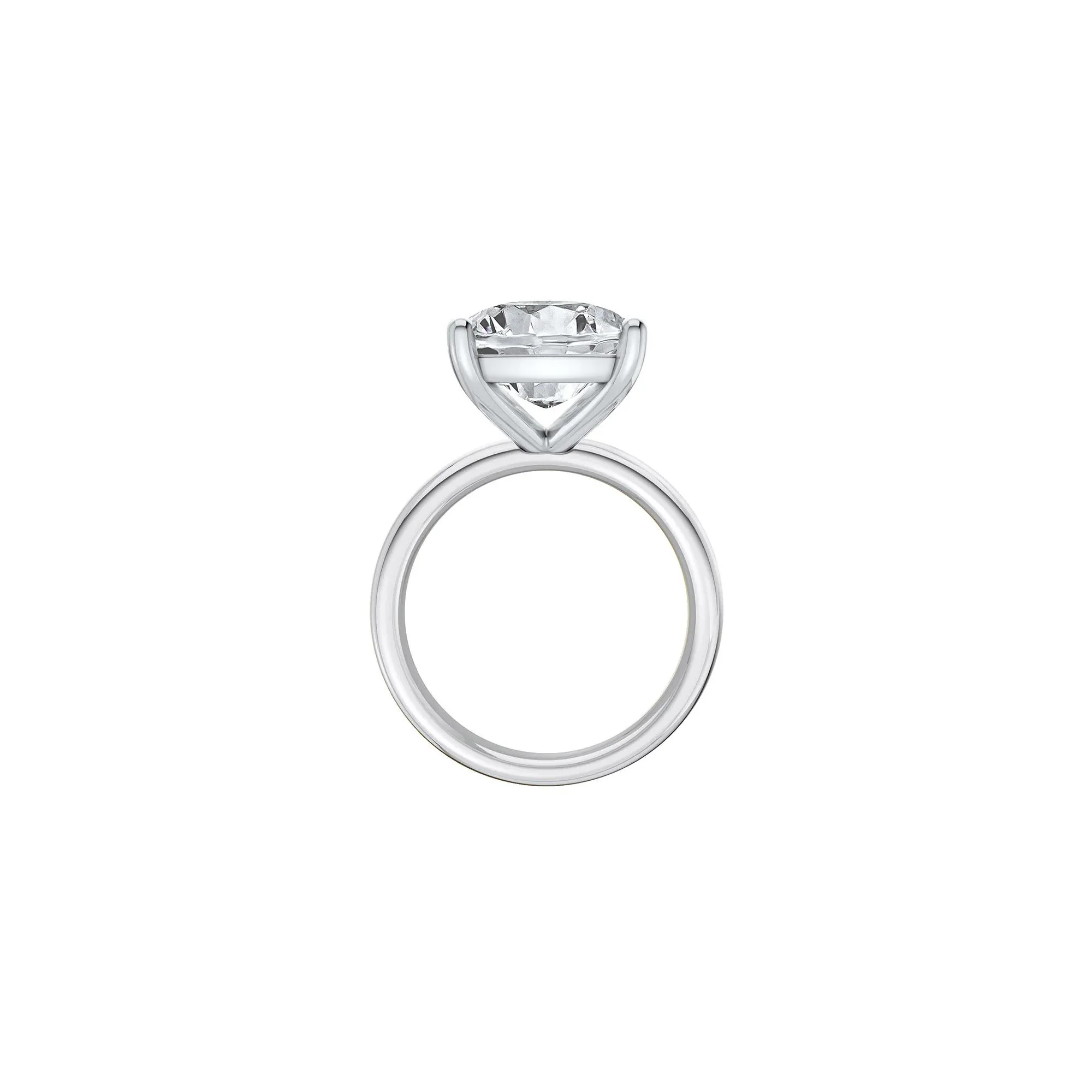 8 CT. Tw. Lab Grown Diamond Elongated Cushion-Cut Engagement Ring Platinum White Size 6 2mm - Image 2