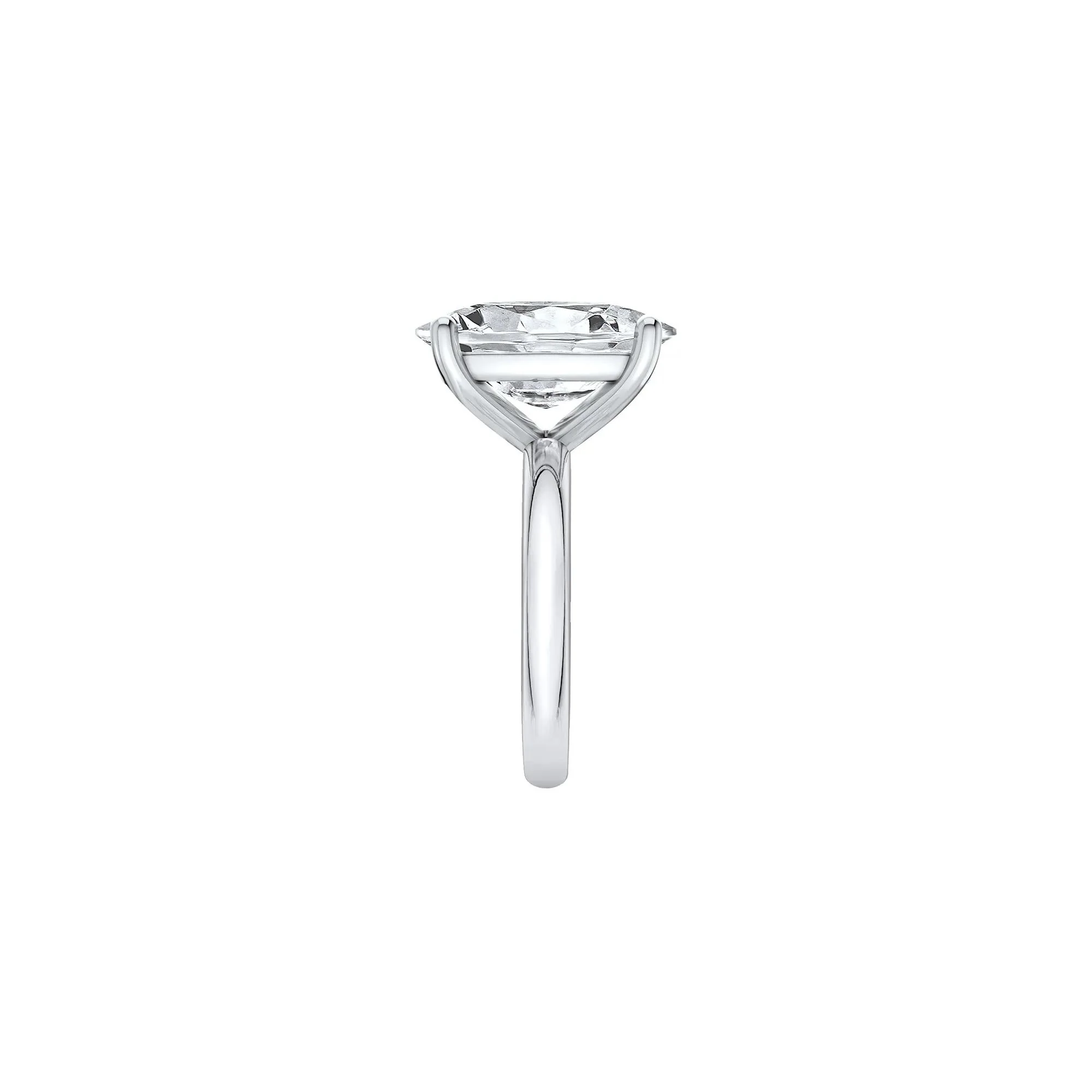 8 CT. Tw. Lab Grown Diamond Elongated Cushion-Cut Engagement Ring Platinum White Size 6 2mm - Image 3