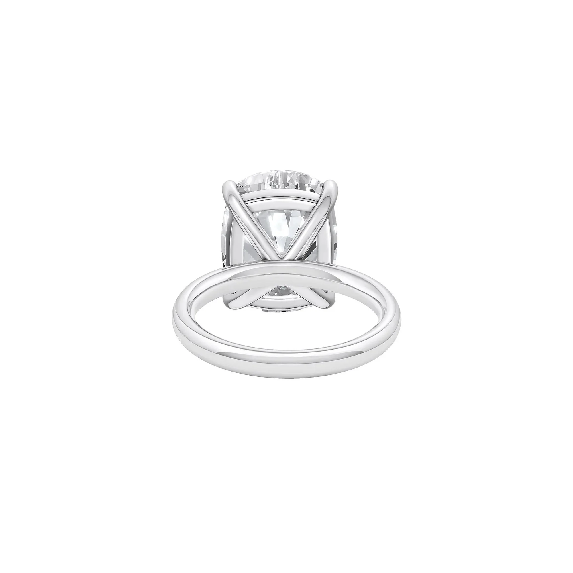 8 CT. Tw. Lab Grown Diamond Elongated Cushion-Cut Engagement Ring Platinum White Size 6 2mm - Image 4