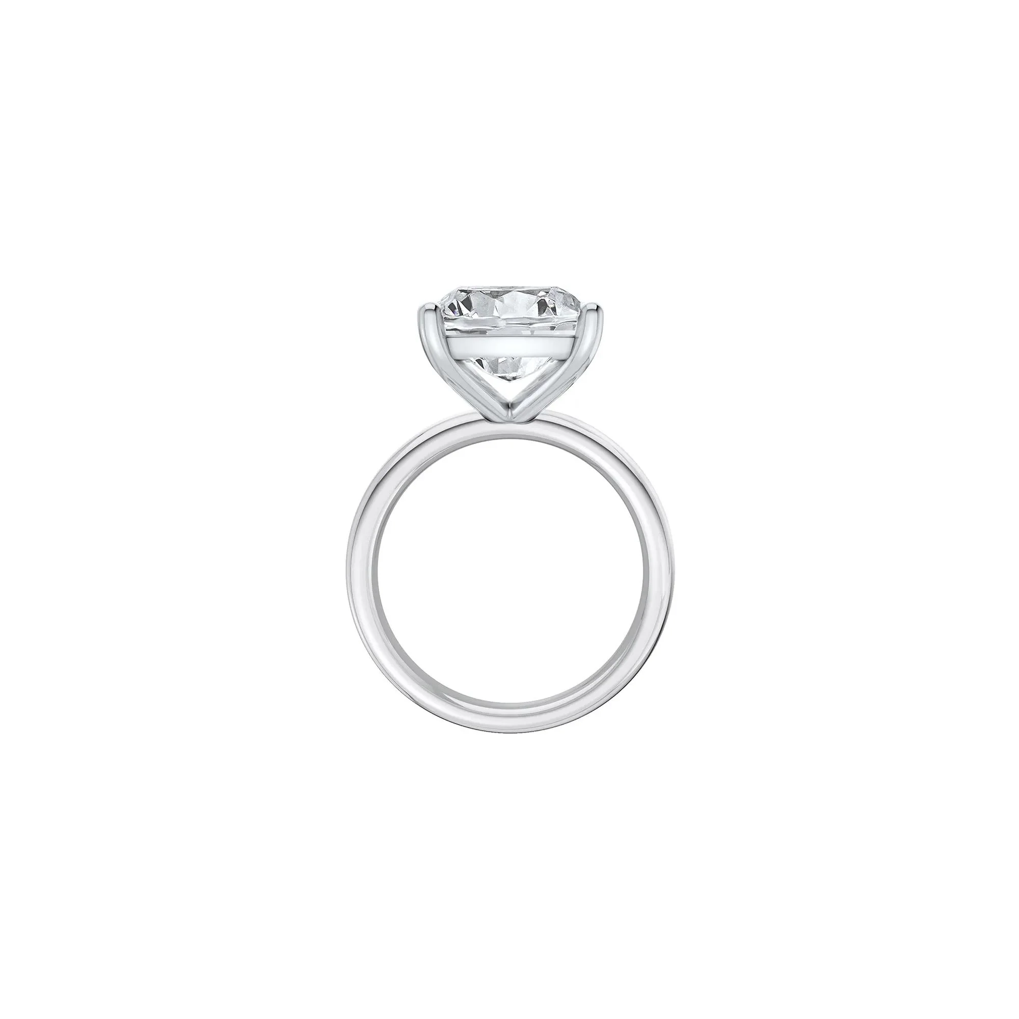 7 CT. Tw. Lab Grown Diamond Elongated Cushion-Cut Engagement Ring 14K White Gold Size 5 2mm - Image 2