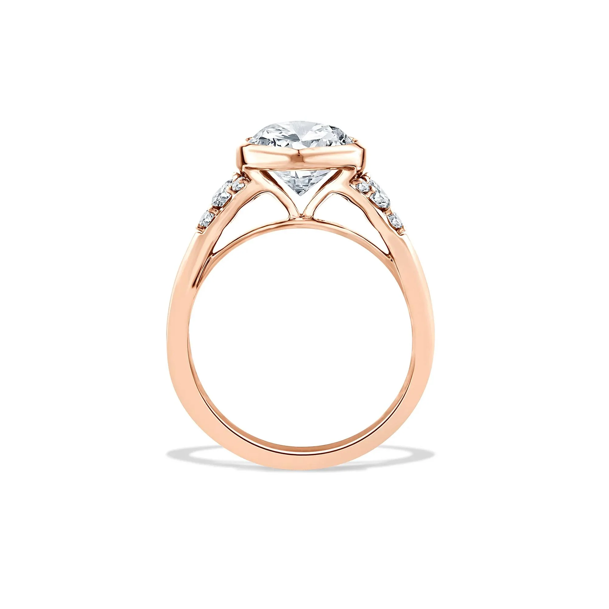 4 1/4 CT. Tw. Lab Grown Diamond Marquise-Cut Engagement Ring 14K Rose Gold Size 9 - Image 2