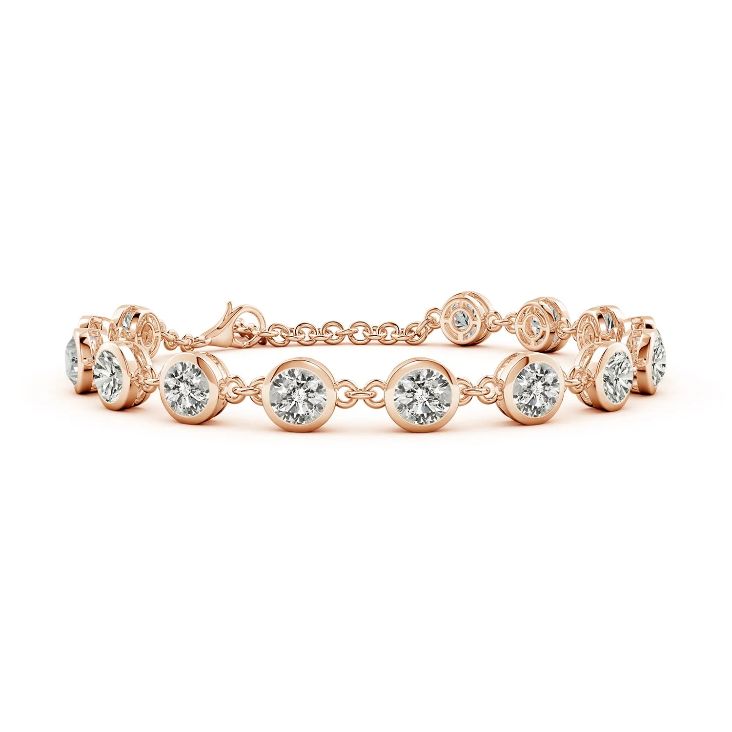 11.83 CTW GIA Certified Kite-Shaped Step-Cut Amethyst Bracelet in 14K Rose Gold - Image 7