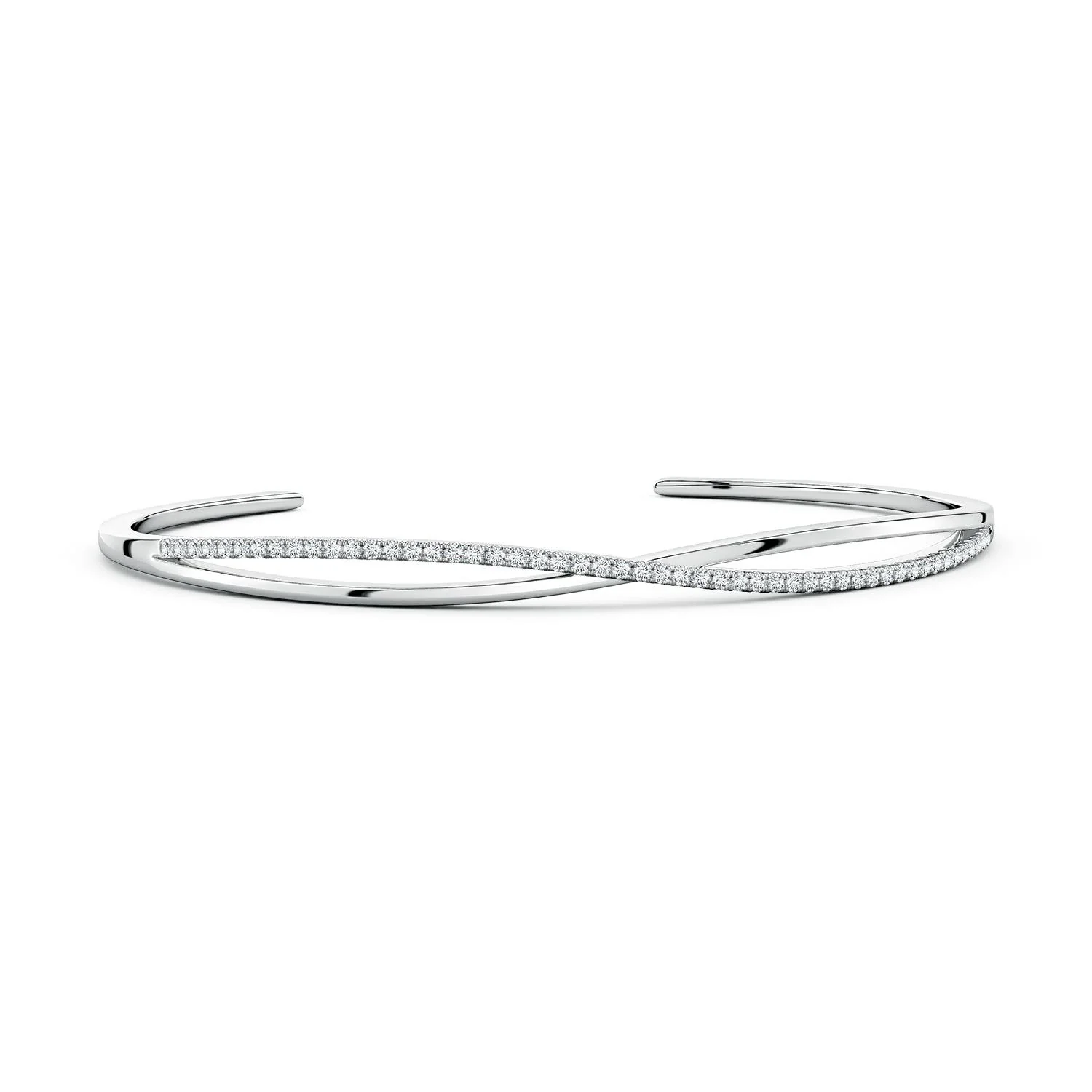 1.0 CTW Lab-Grown Bezel-Set Diamond Curb Chain Link Bracelet in 14K White Gold - Image 4