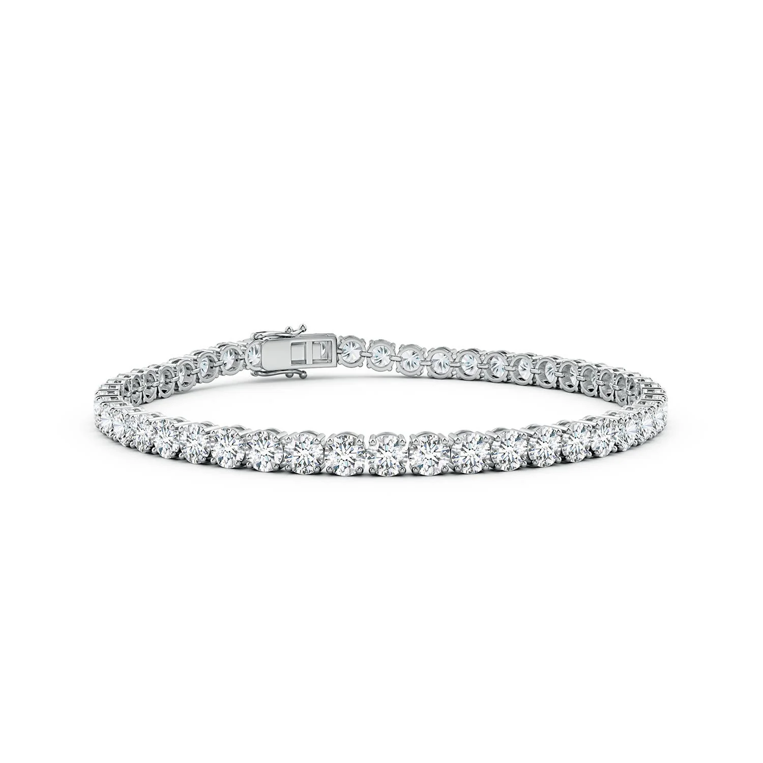 9.84 CTW Lab-Grown Ruby and Lab Diamond Tennis Bolo Bracelet in 14K Rose Gold - Image 3