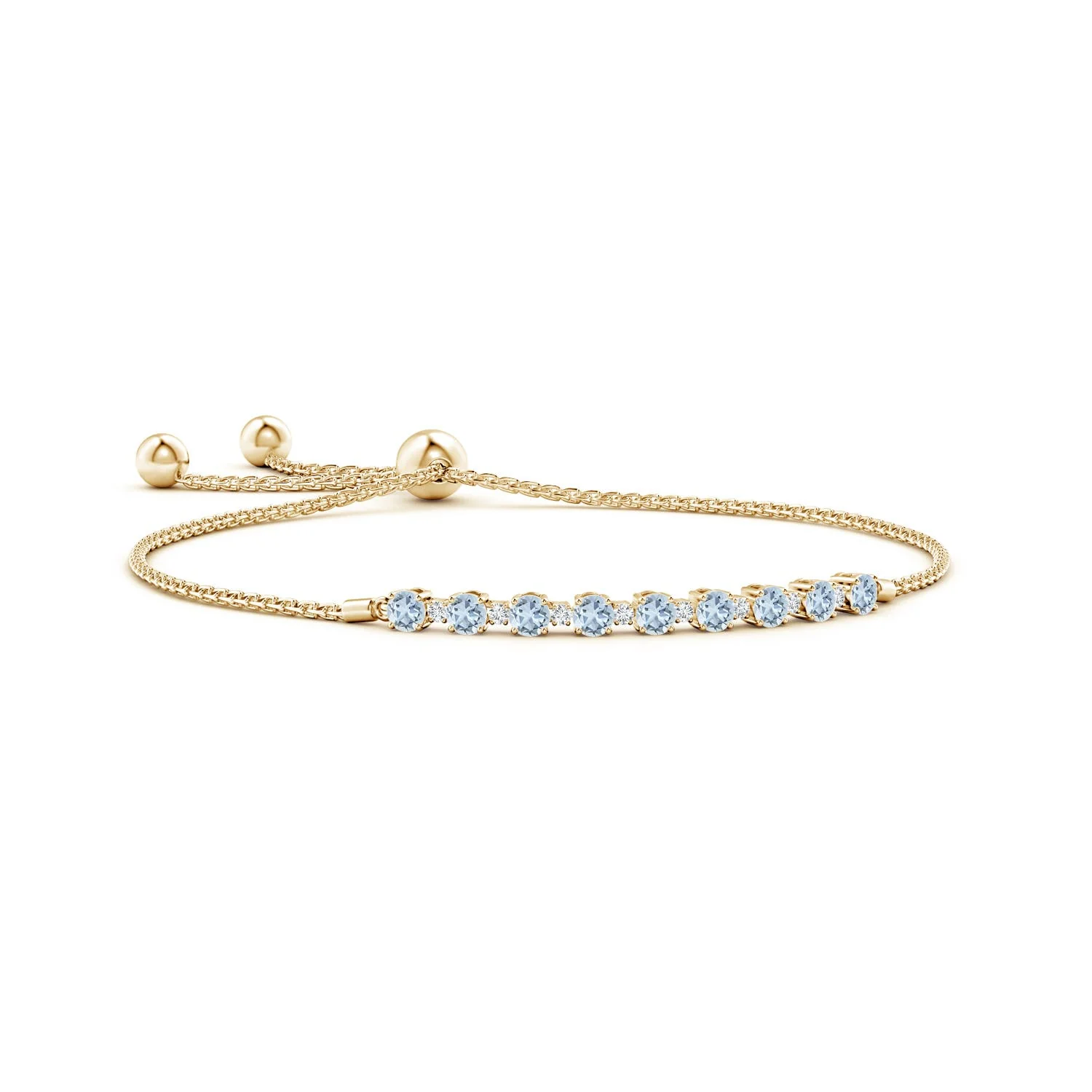 9.84 CTW Lab-Grown Sapphire and Lab Diamond Tennis Bolo Bracelet in 14K Rose Gold - Image 5