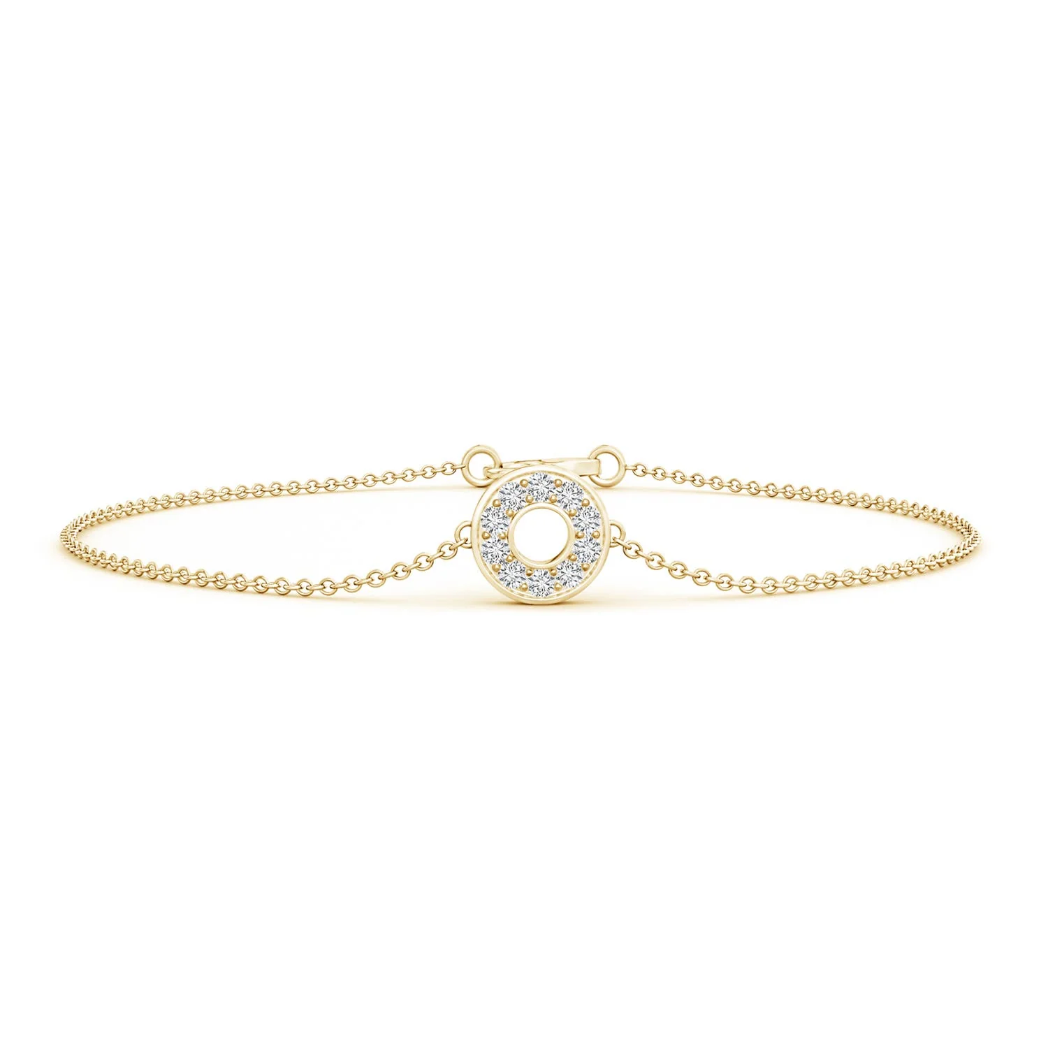 1.1 MM Diamond Bar Bracelet in 14K Yellow Gold - Image 10
