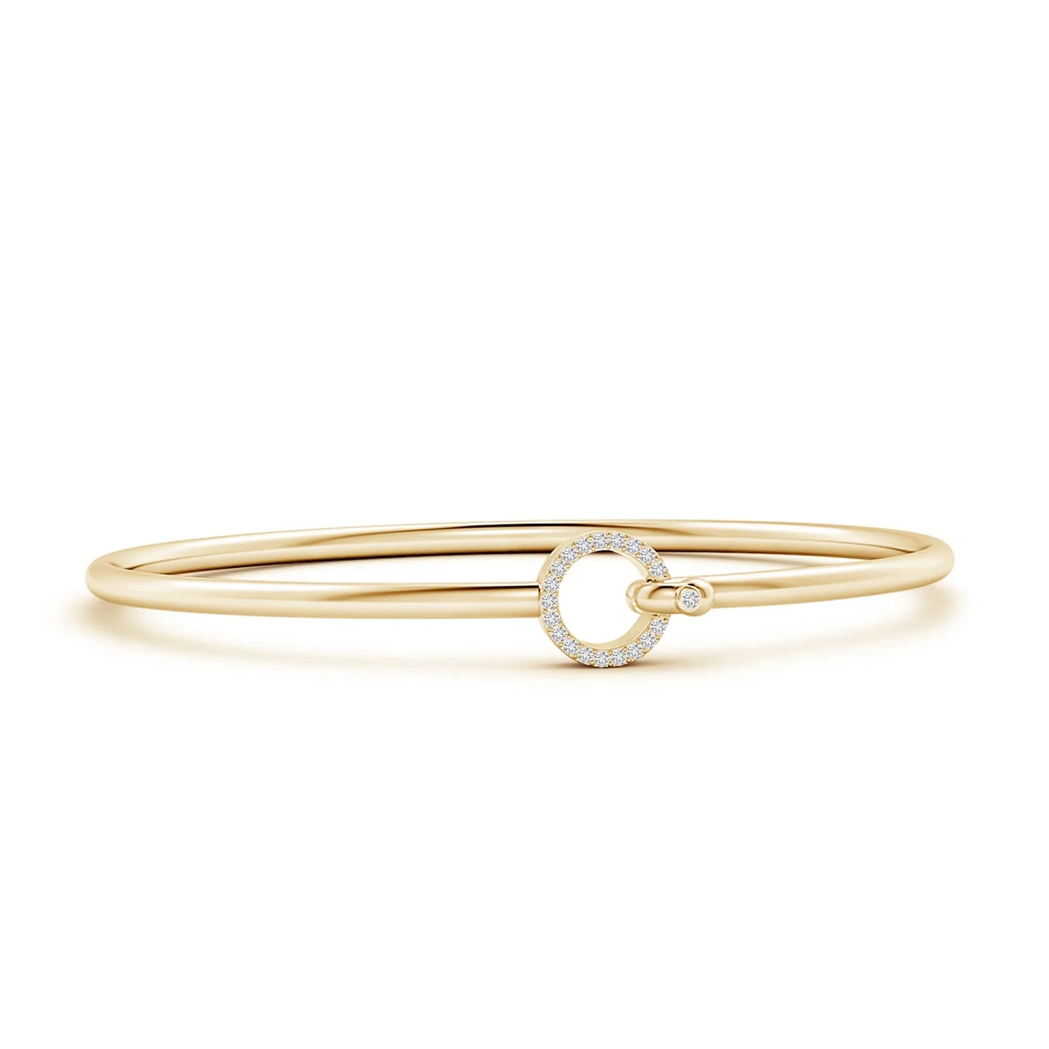 1.1 MM Diamond Bar Bracelet in 14K Yellow Gold - Image 8