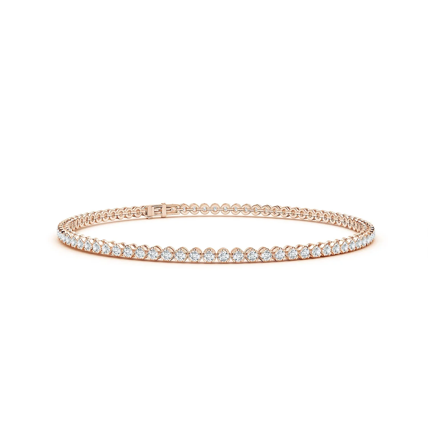 0.31 CTW Emerald Bar Bracelet in 14K White Gold - Image 8