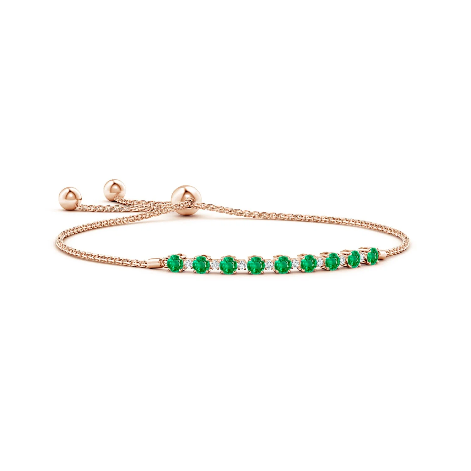 8 MM Japanese Akoya Pearl & Oval Swiss Blue Topaz Bracelet in 18K Rose Gold - Image 8