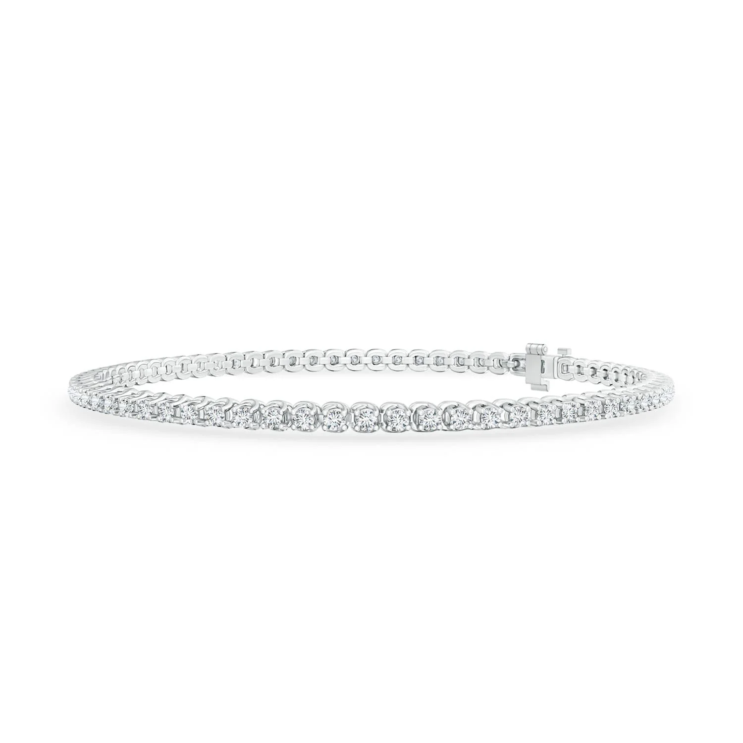 0.67 CTW Bezel-Set Diamond and Bamboo Bracelet in 14K Rose Gold - Image 5