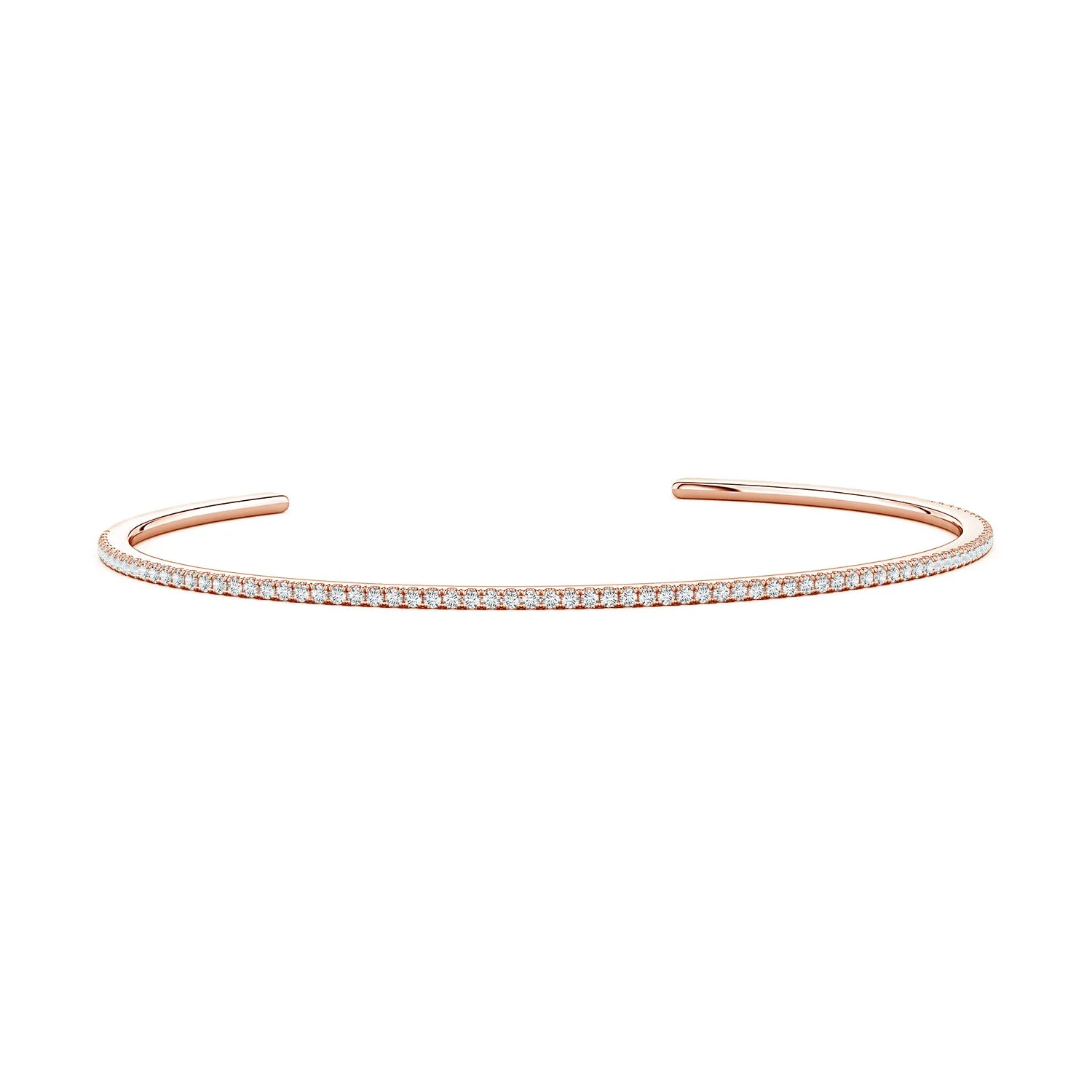Open Hexagon Link Bracelet in 14K Rose Gold - Image 3