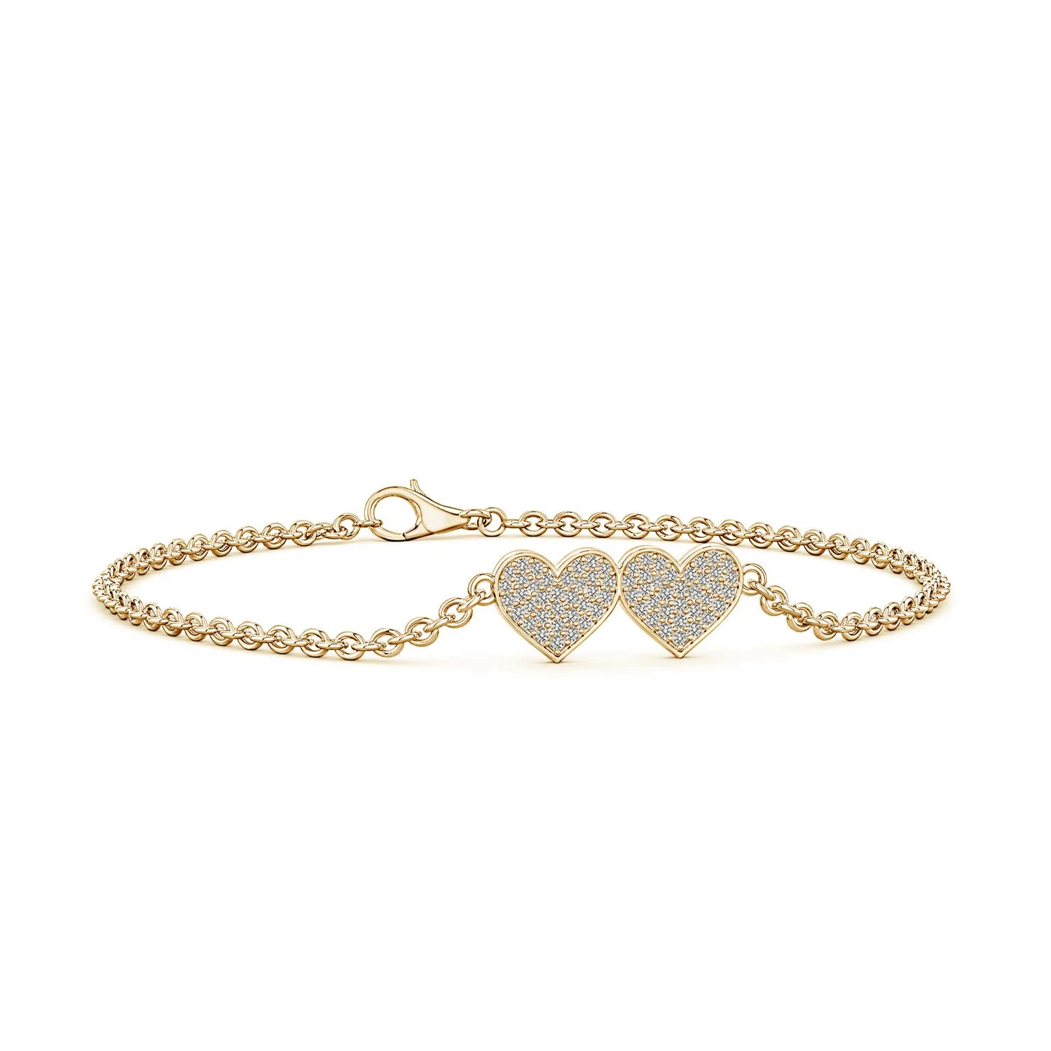 1.8 MM Prong-Set Diamond Station Bracelet in 14K Yellow Gold