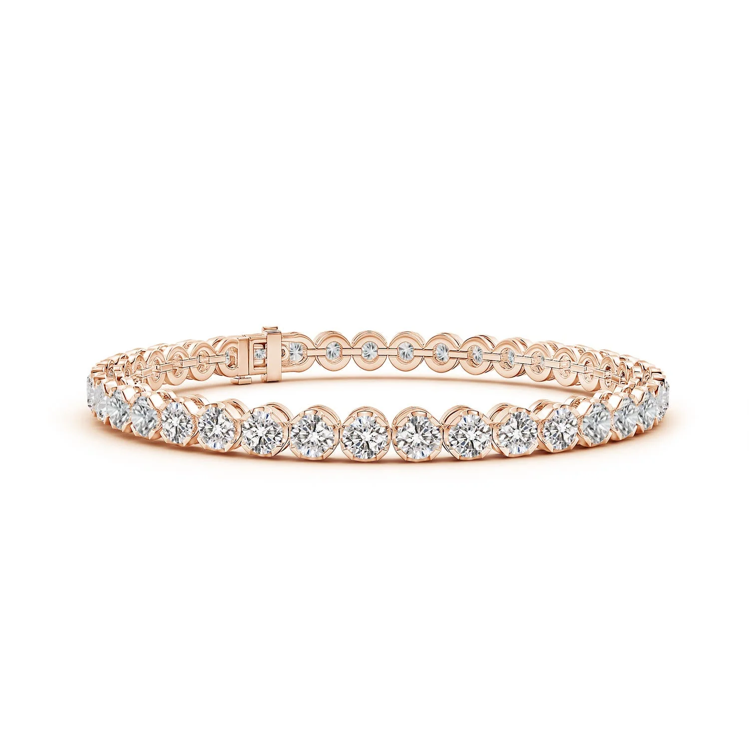 2.83 CTW Multi-Shape Emerald Station Bracelet in 18K White Gold - Image 6