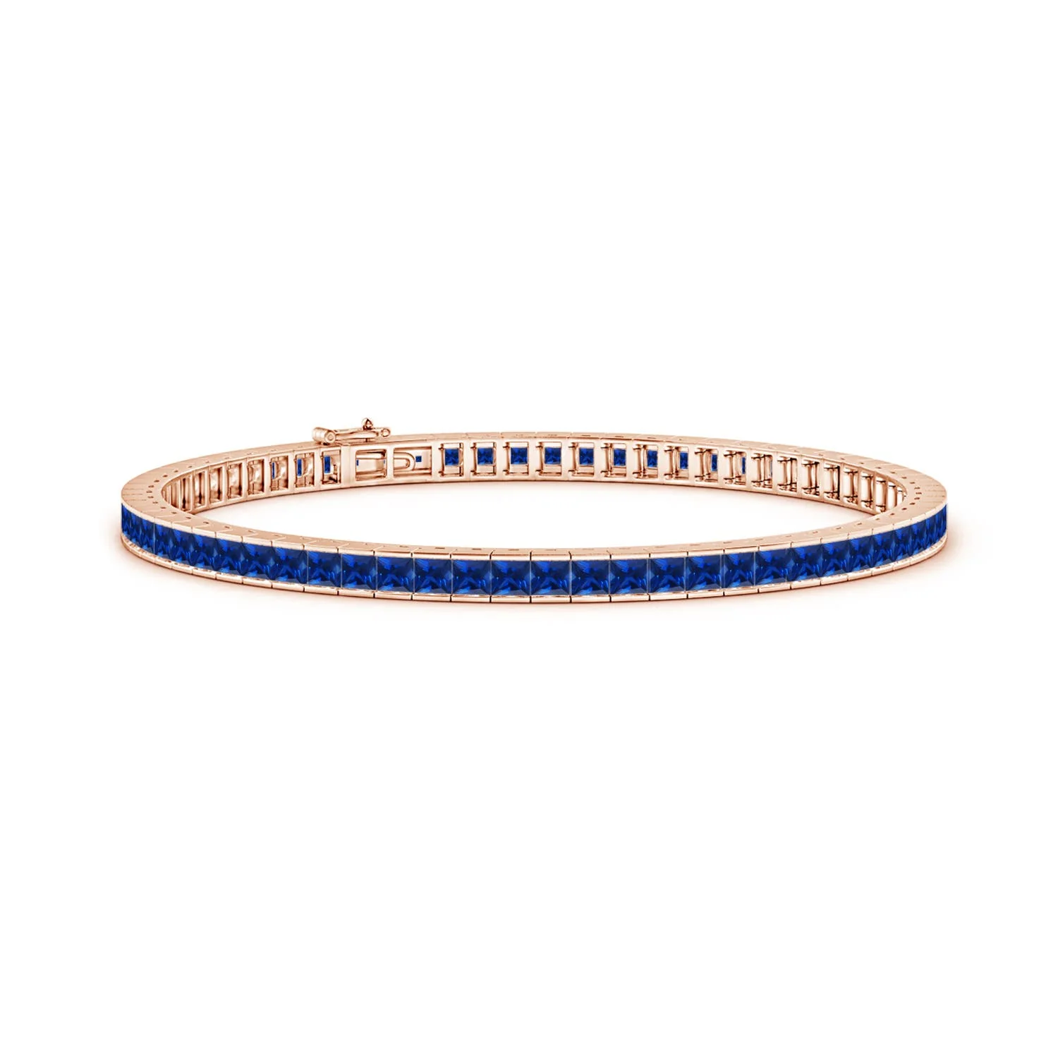 2.15 CTW Emerald-Cut and Round Diamond Station Bracelet in 18K White Gold - Image 6