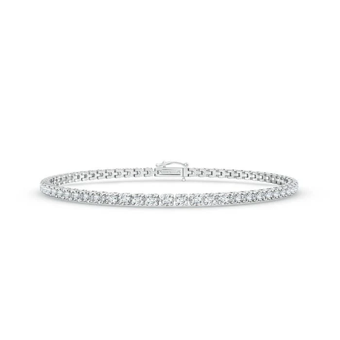 5.57 CTW Round Diamond Classic Tennis Bracelet in 14K Yellow Gold - Image 6