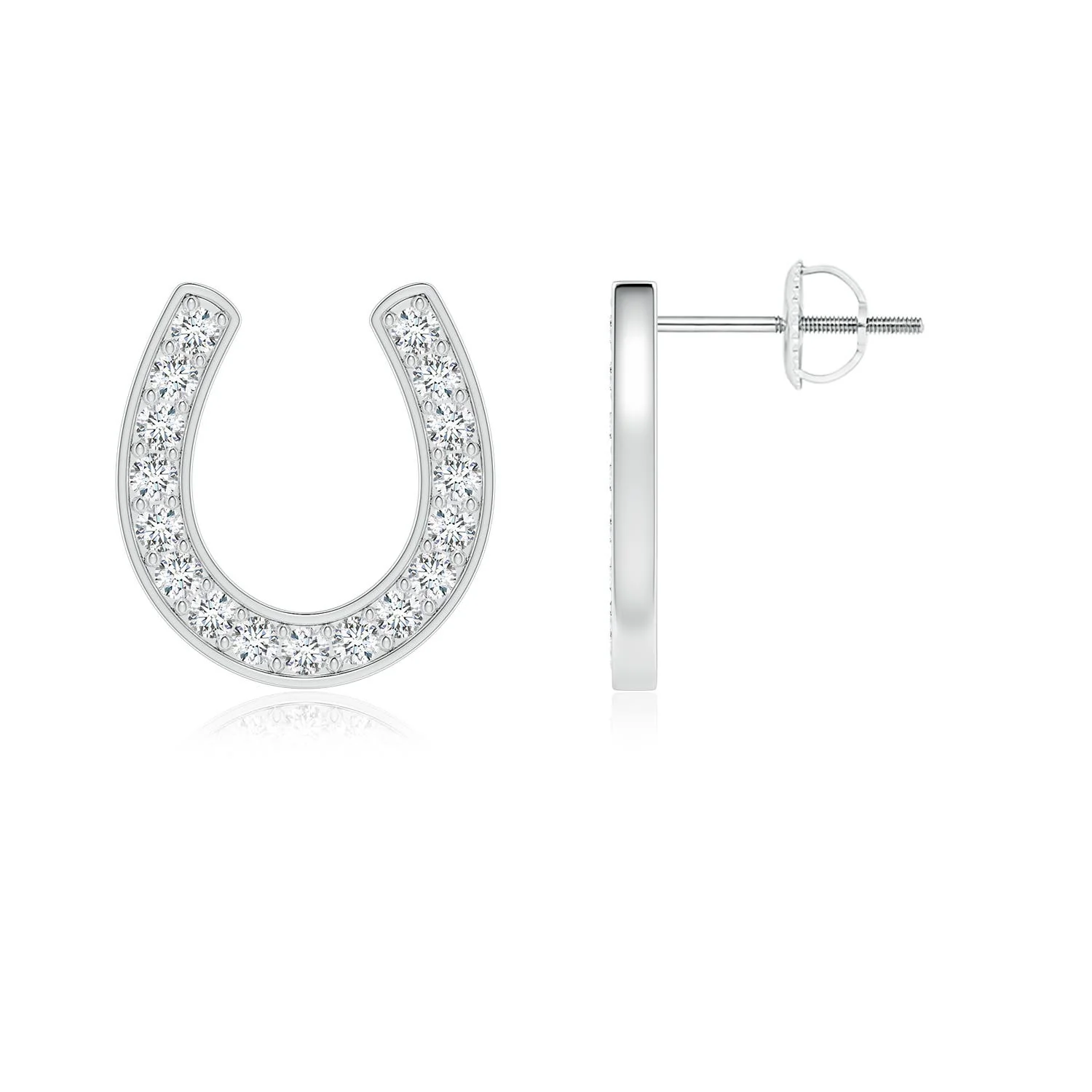0.53 CTW Lab-Grown Diamond Cluster Star Stud Earrings in Platinum - Image 3