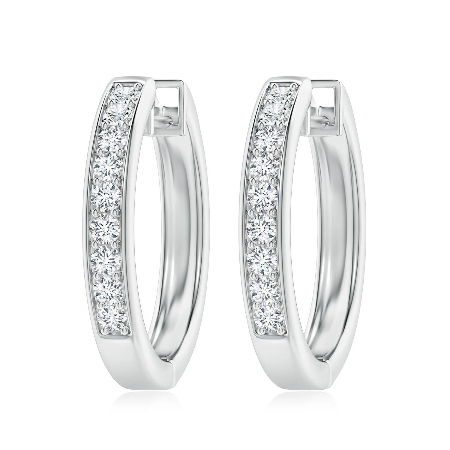 10 MM South Sea Pearl Drop Earrings with Bezel Diamonds in 18K Rose Gold - Image 7