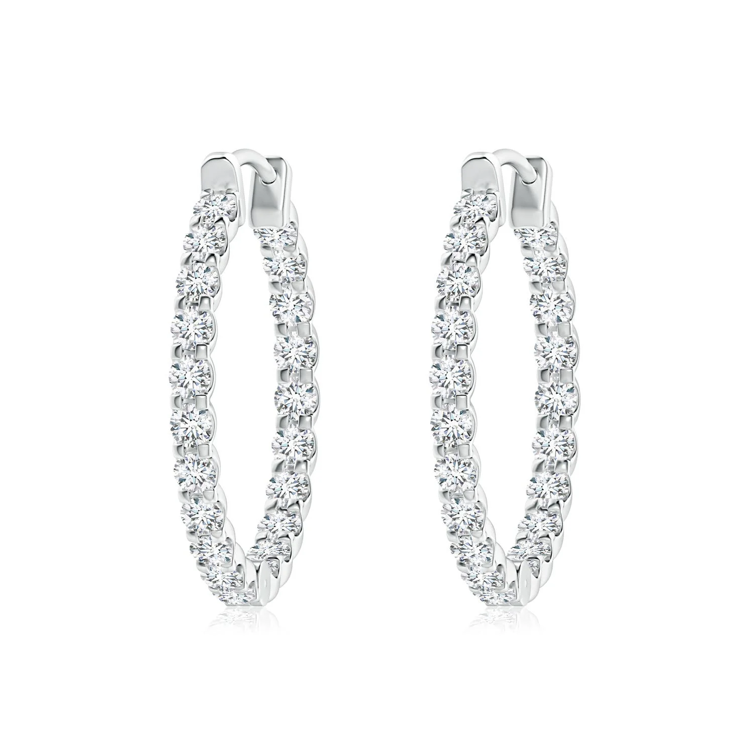 1.9 CTW Pear and Marquise Ruby Olive Branch Earrings in 14K White Gold - Image 7