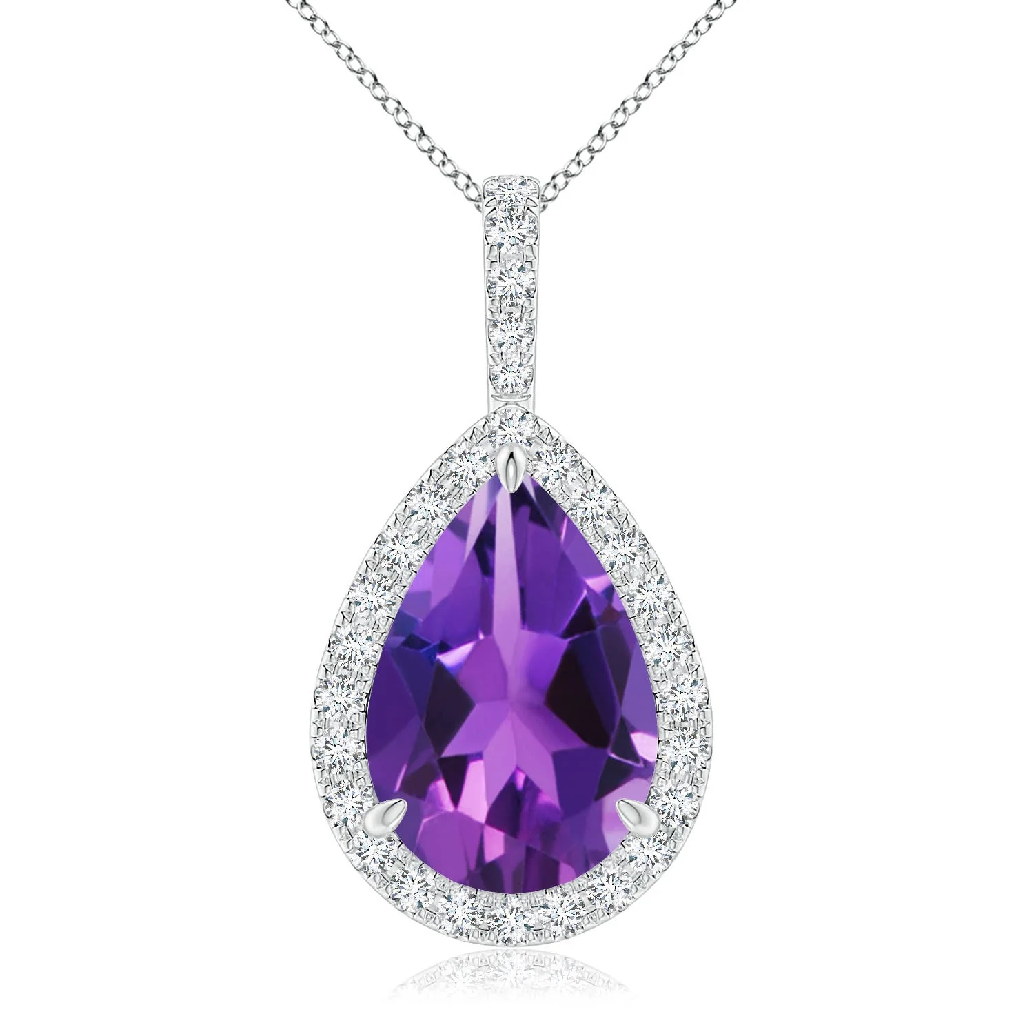 12.94 CTW GIA Certified Snowflake-Cut Swiss Blue Topaz Kite-Shaped Bale Pendant in 18K White Gold - Image 9