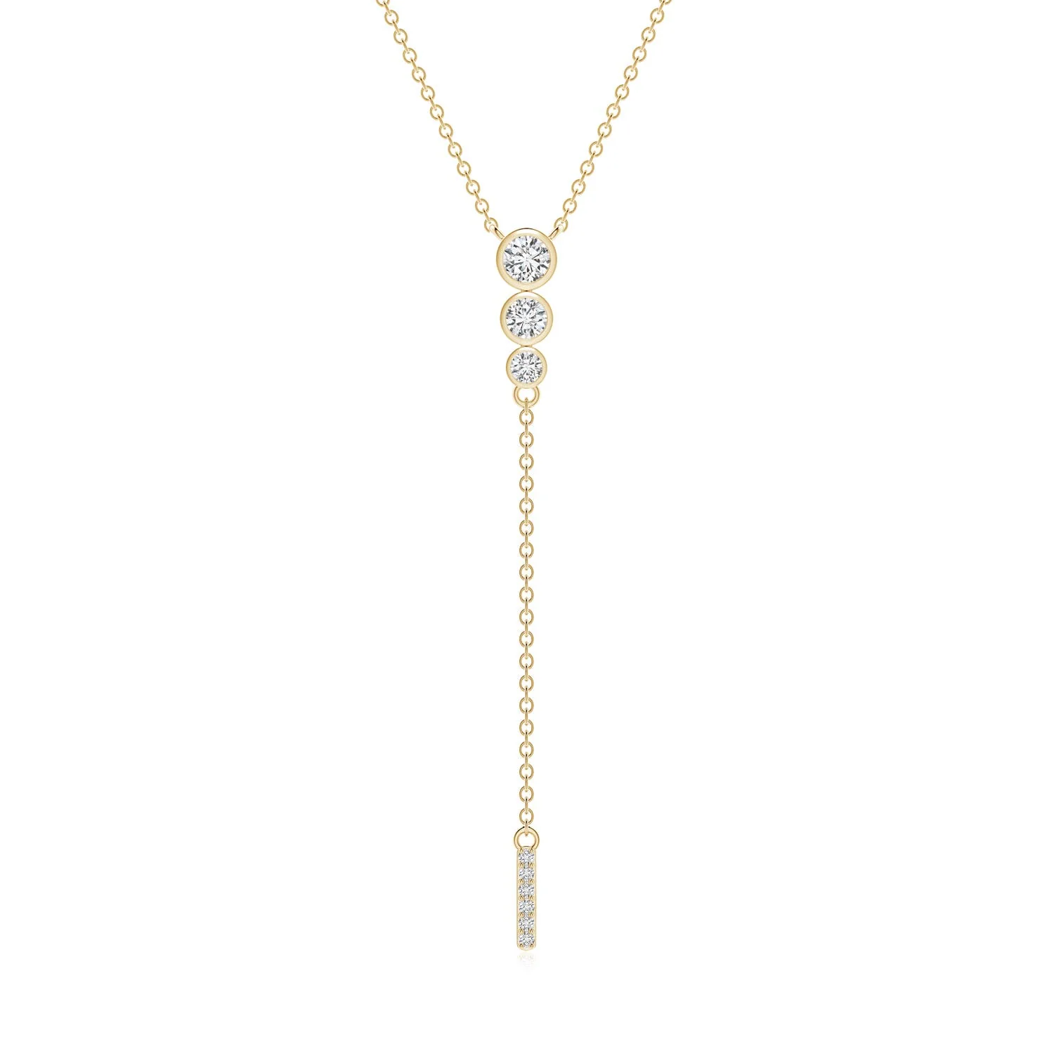 4x3 MM Lab-Grown Shell Style Oval Emerald and Lab Diamond Pendant in 14K Rose Gold - Image 9