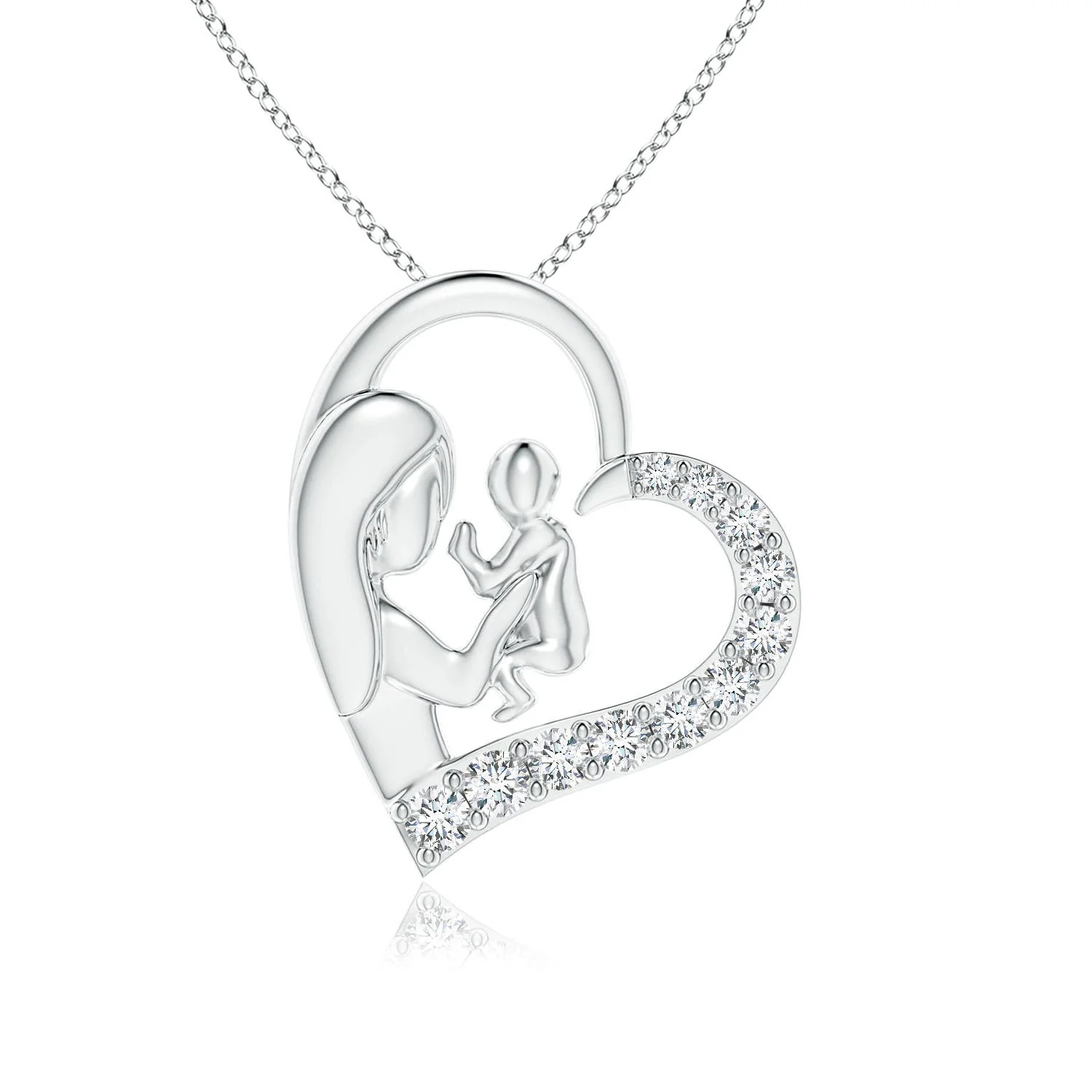 1.0 CTW Prong-Set Oval Lab-Grown Alexandrite V-Bale Solitaire Pendant in 18K White Gold