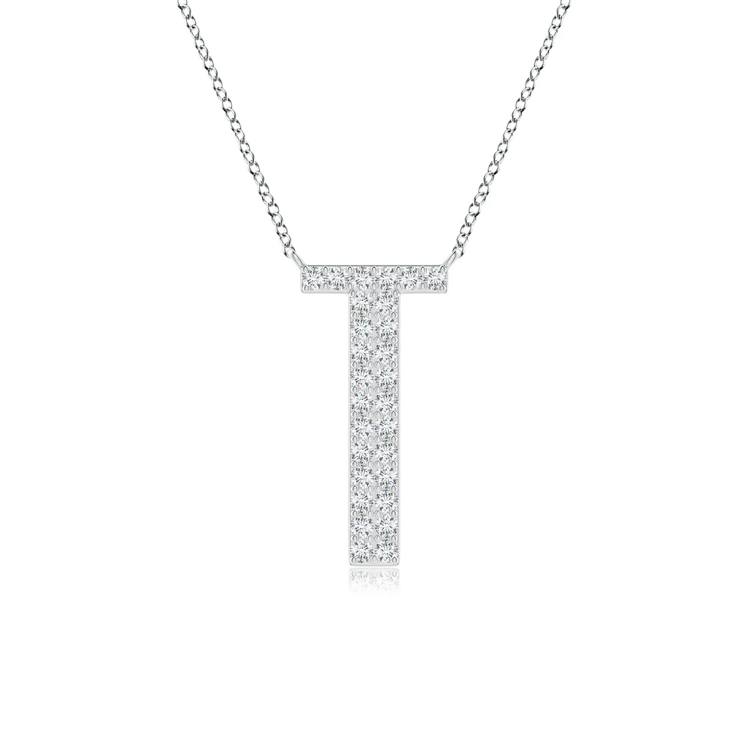1.2 MM Prong-Set Lab-Grown Diamond Capital "J" Initial Pendant in 14K Yellow Gold - Image 3