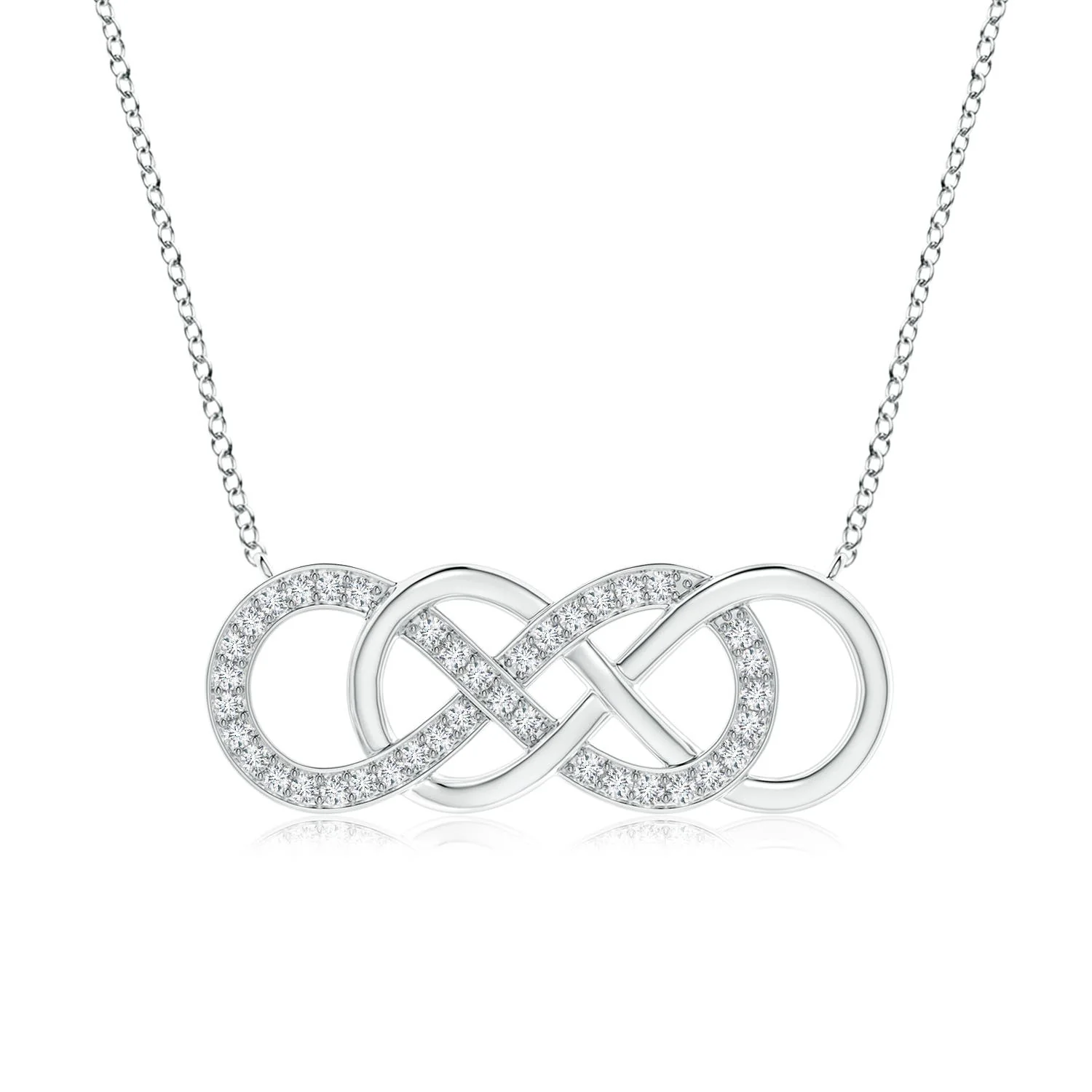 0.66 CTW Lab-Grown Bezel-Set Solitaire Round Diamond Halo Pendant in 14K White Gold - Image 8