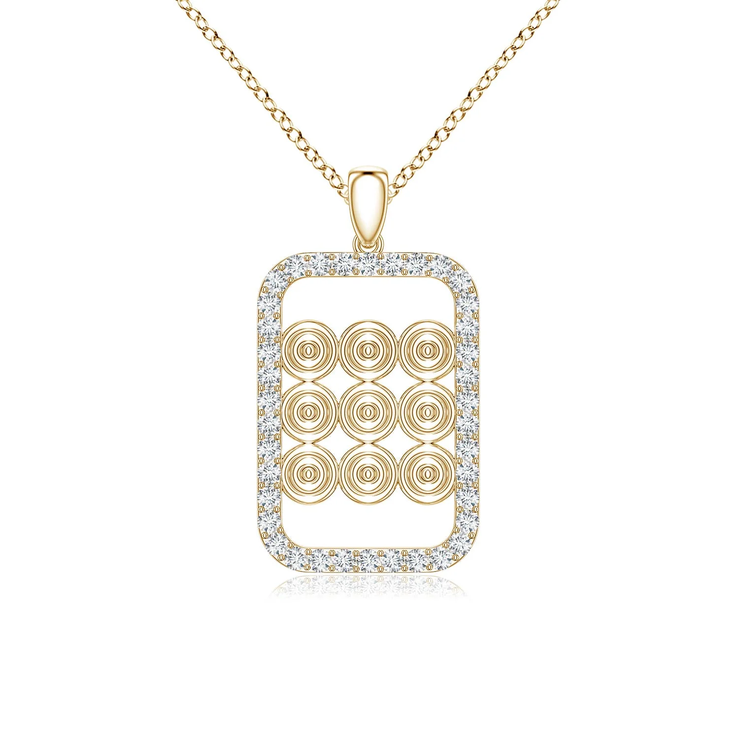 0.78 CTW Lab-Grown Diamond Paw Print Pendant in 18K Yellow Gold - Image 2