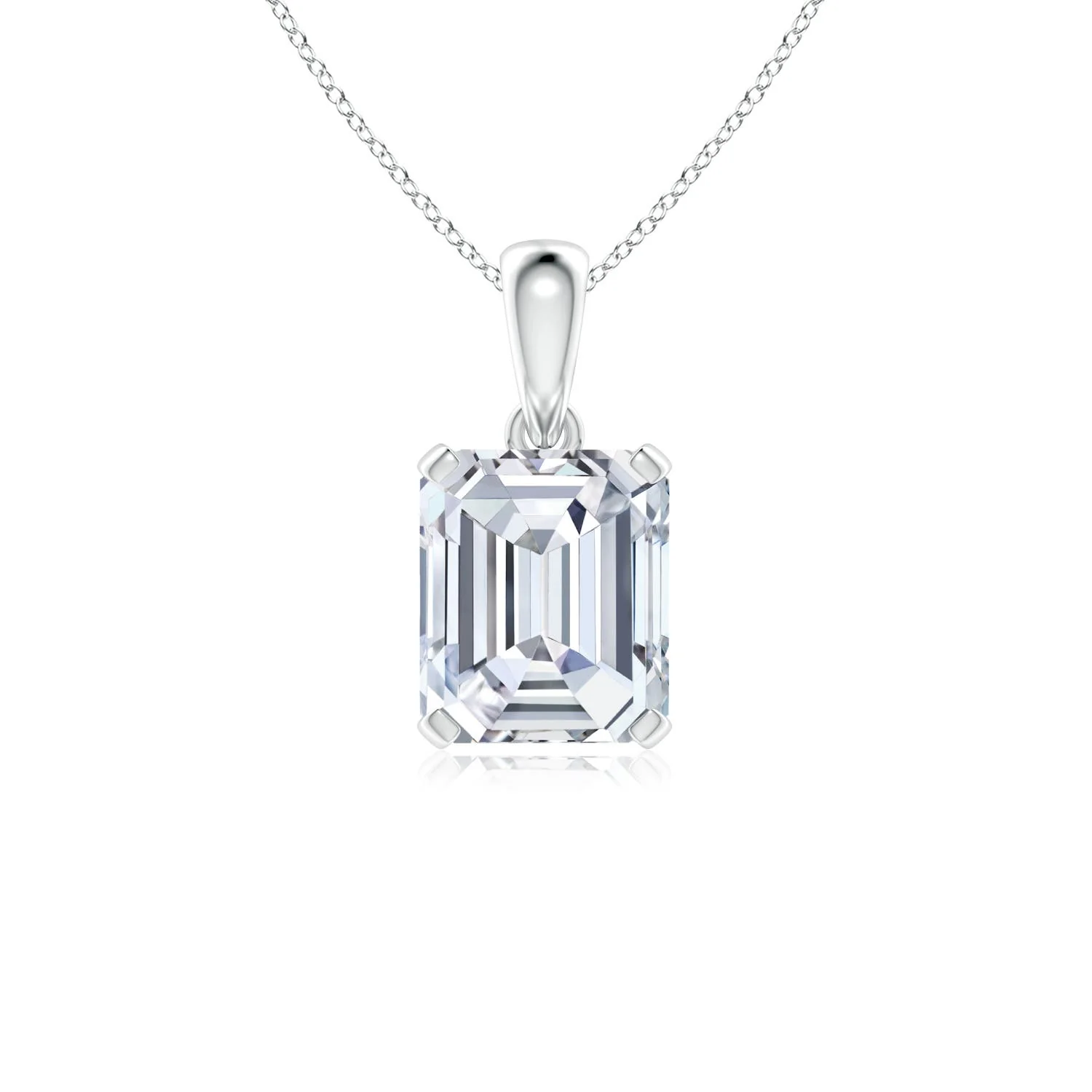 1.5 CTW Lab-Grown Pear Diamond Solitaire Infinity Knot Pendant in 18K Rose Gold - Image 4