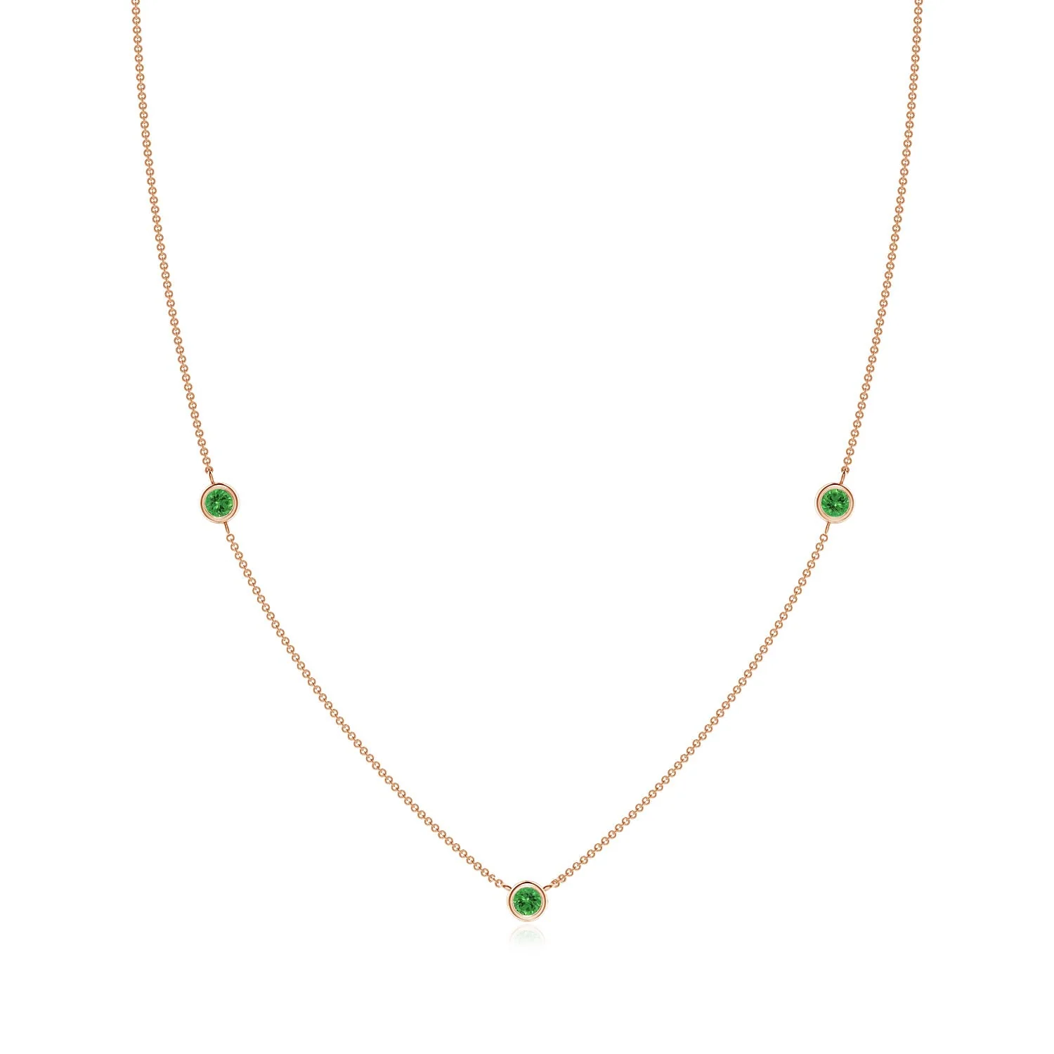 18" Heavy Cable Chain Necklace in 14K Rose Gold - Image 5