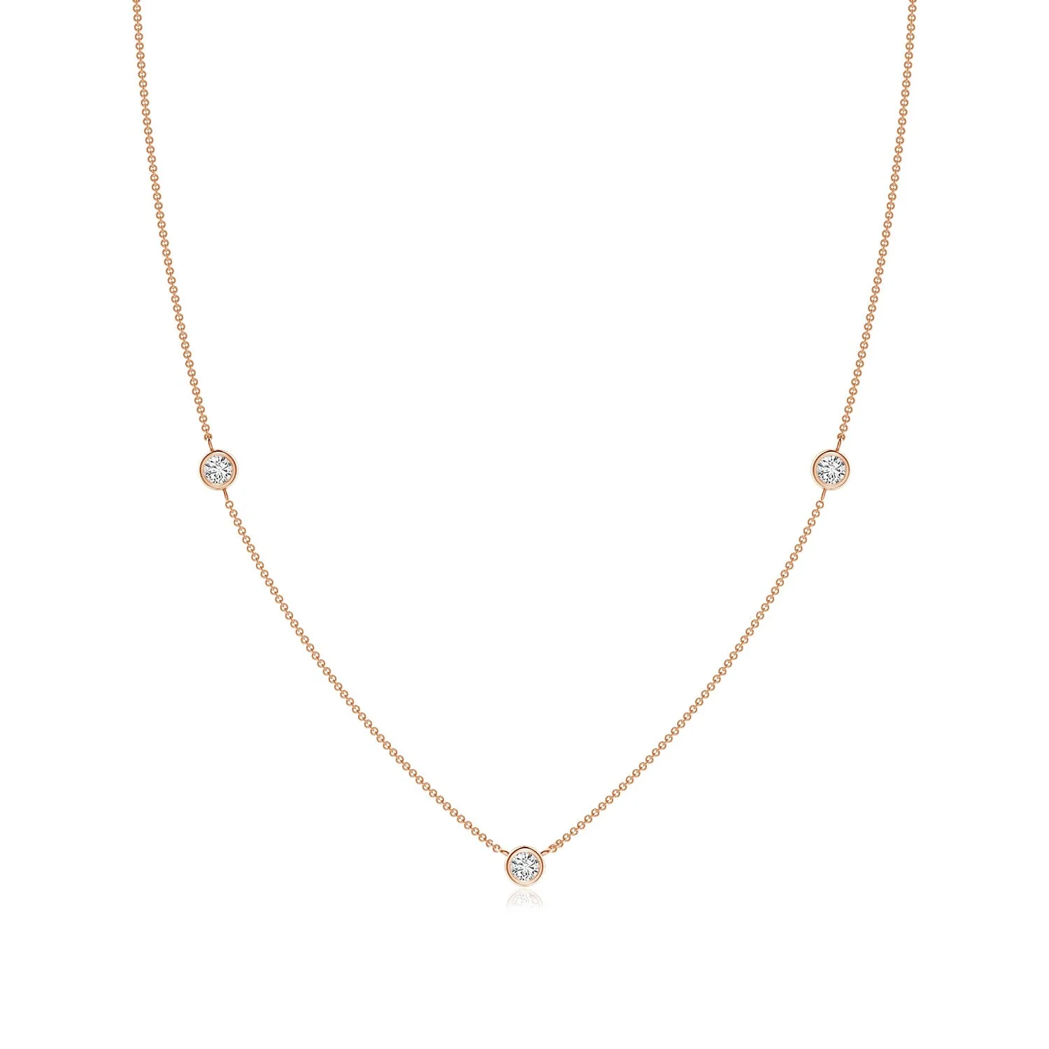 18" Heavy Cable Chain Necklace in 14K Rose Gold - Image 7