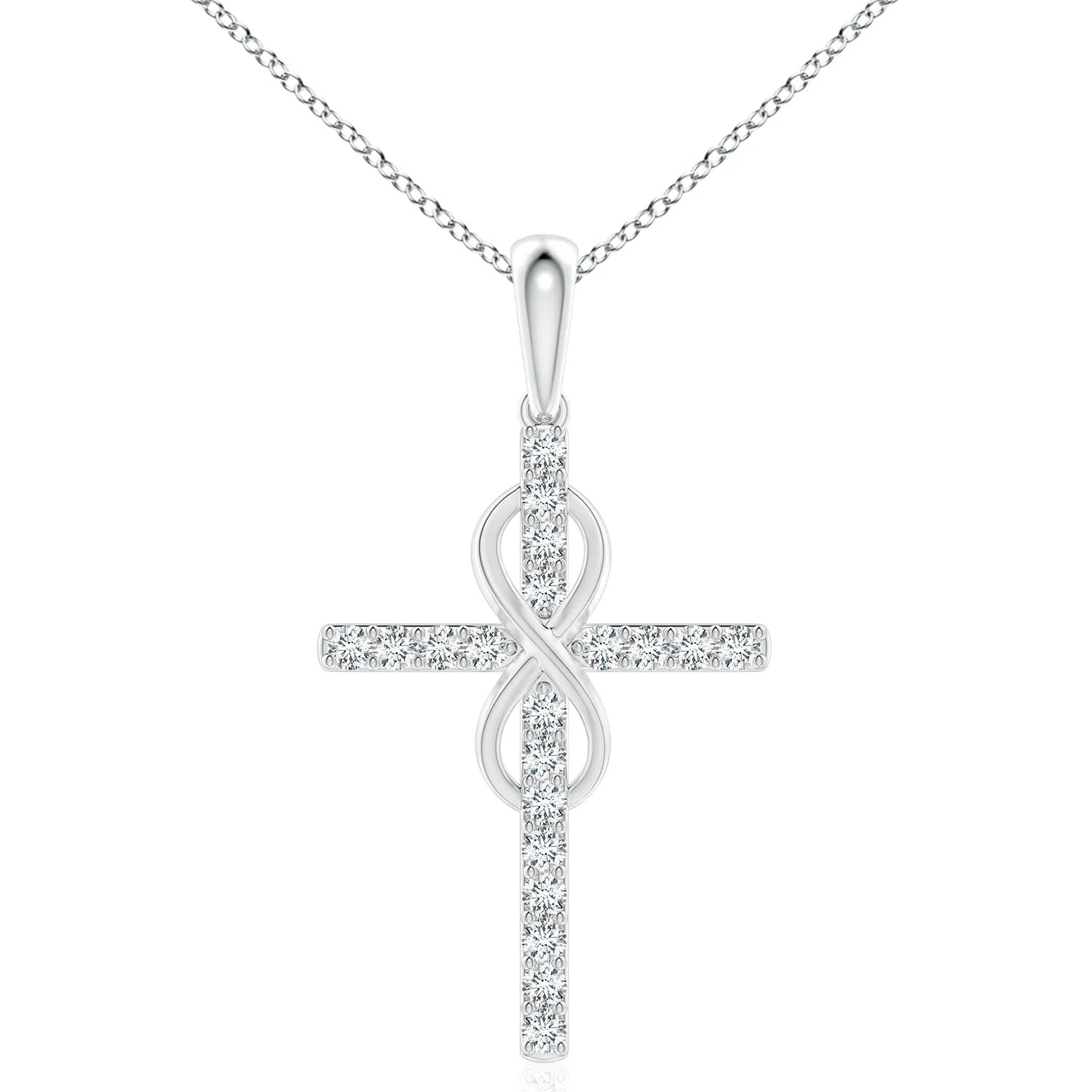 2 MM Diamond Toggle Oval Link Chain Necklace in 18K Yellow Gold - Image 3