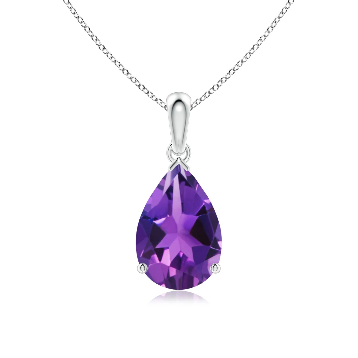 5.53 CTW Pear Amethyst and Partially Graduated Akoya Pearl Necklace in 18K Rose Gold - Image 10