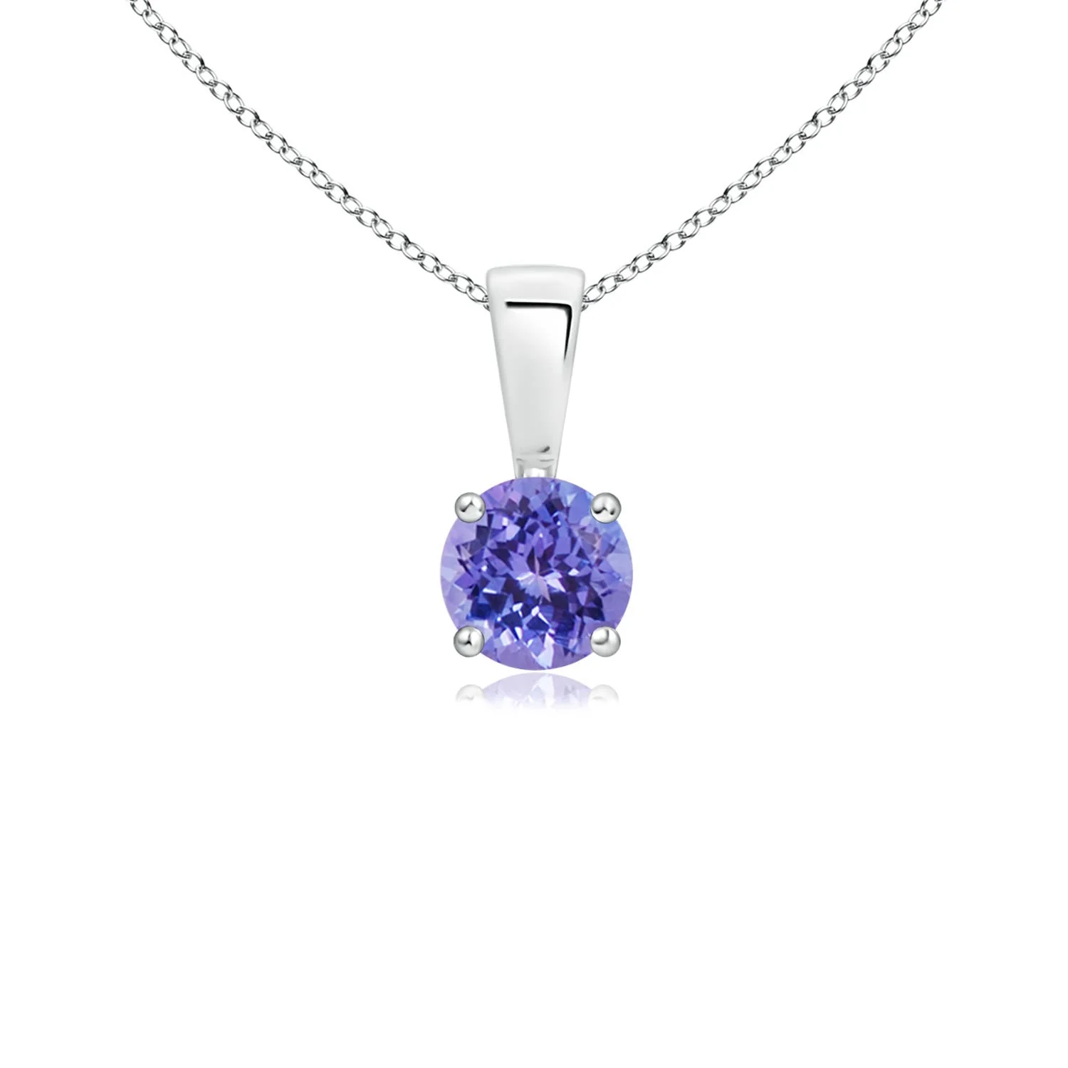 1.9 CTW Classic Prong-Set Round Moonstone Solitaire Pendant in 14K Yellow Gold - Image 7