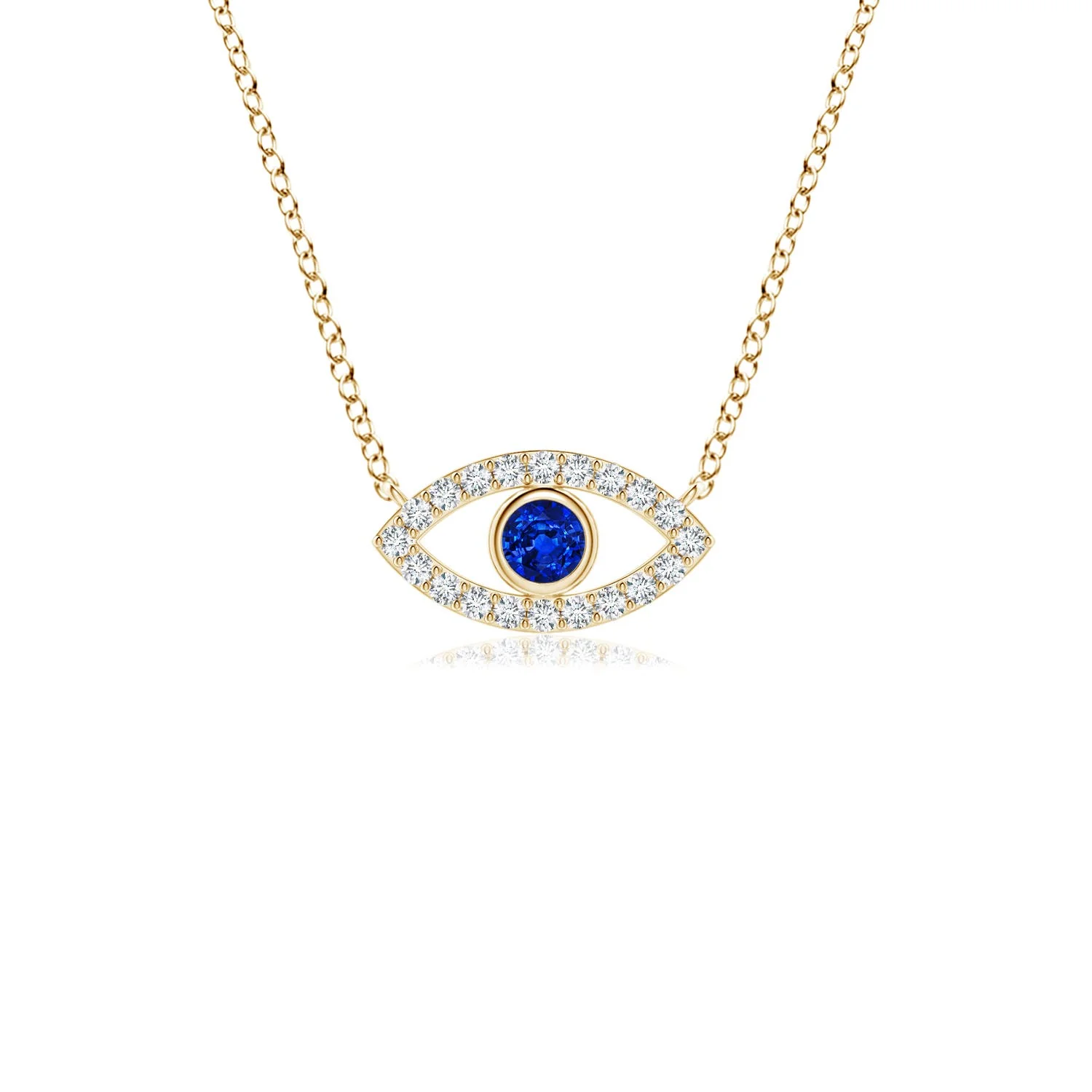 4x3 MM Shell Style Oval Spessartite and Diamond Pendant in Platinum - Image 7