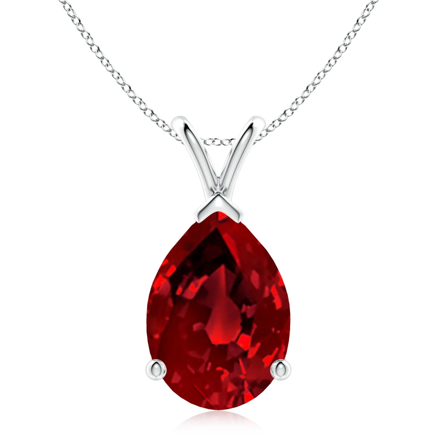 1.0 CTW Bezel-Set Round Diamond Solitaire Pendant in 14K Rose Gold - Image 4