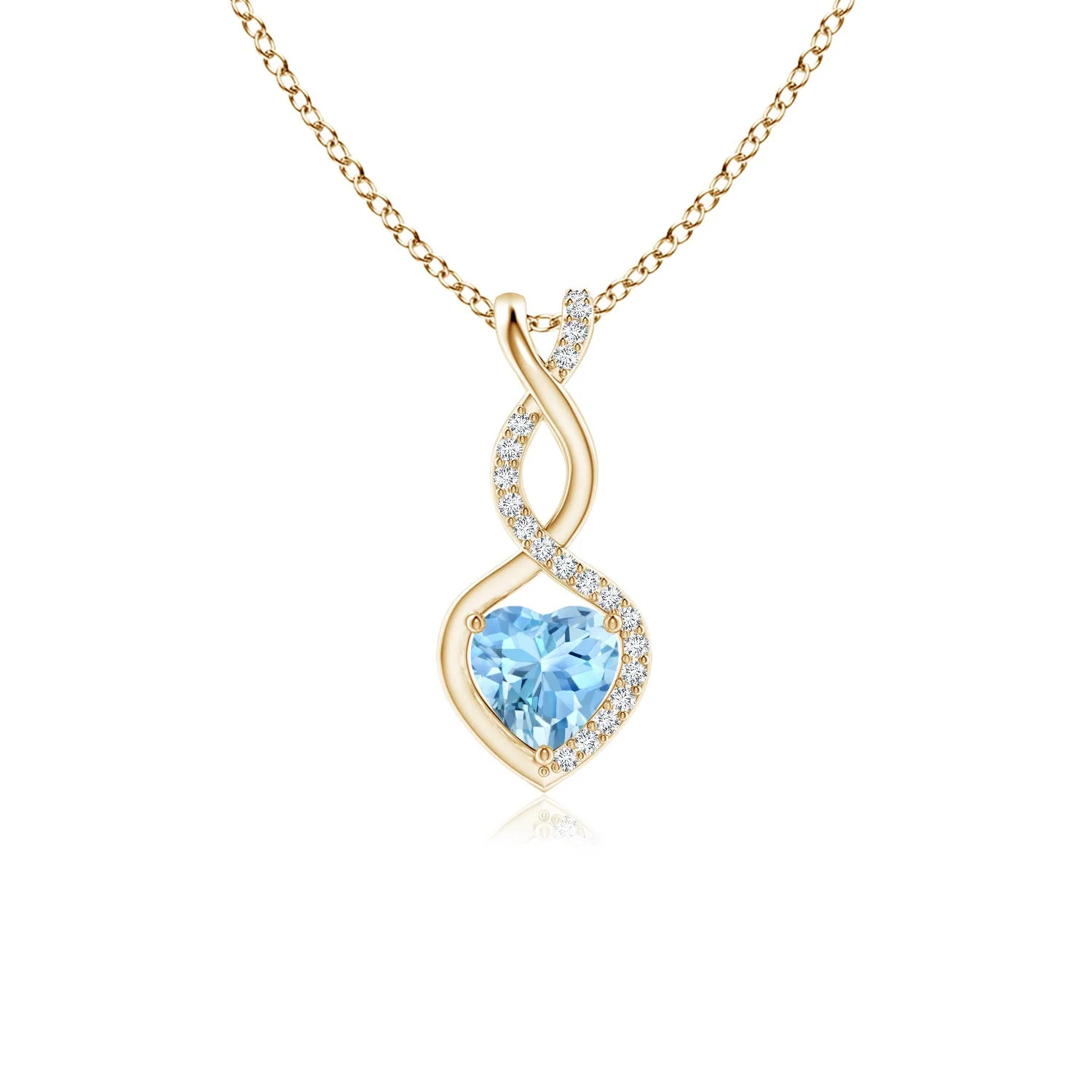 1.0 CTW Oval Tanzanite Pendant with Floral Diamond Halo in 14K Yellow Gold - Image 10