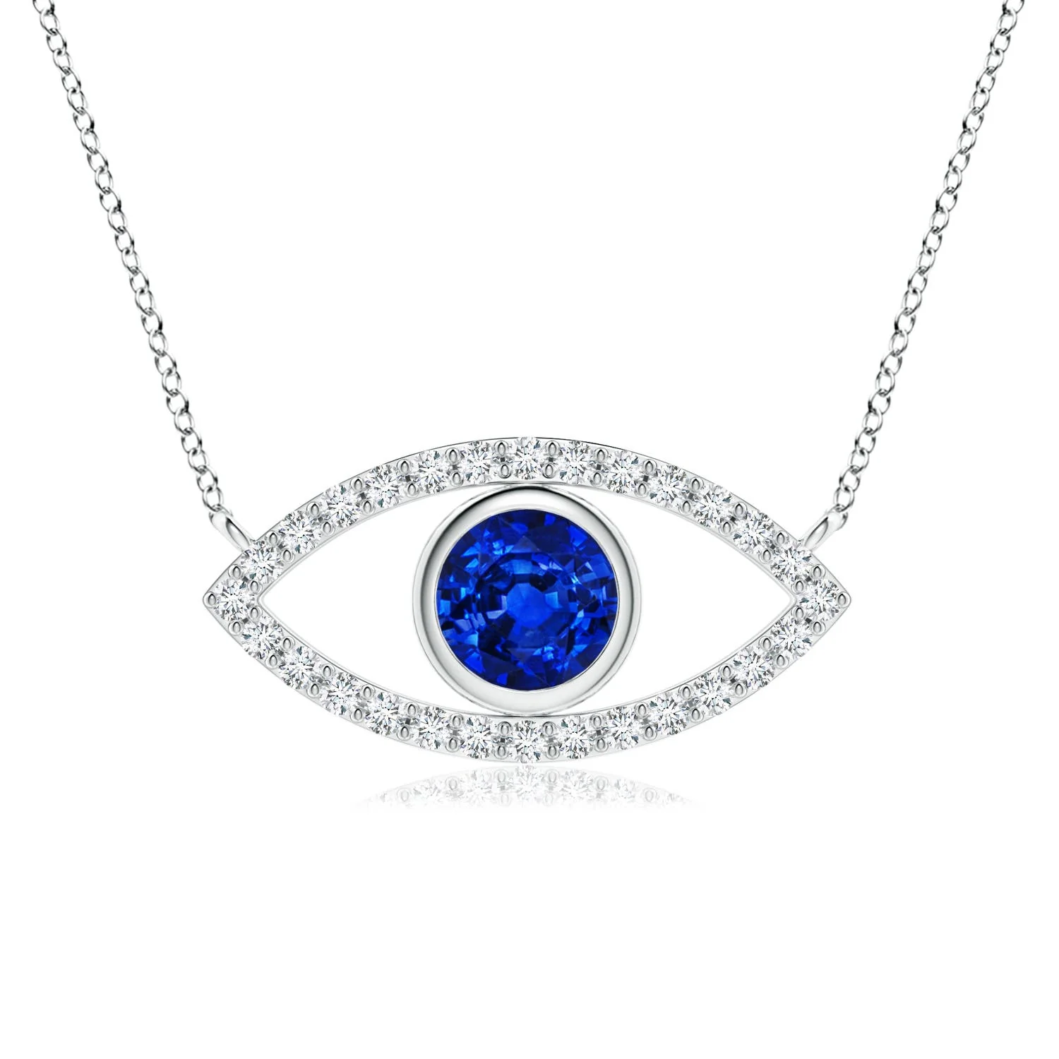 0.71 CTW Vintage Style Pear Emerald Drop Pendant with Diamonds in 18K White Gold - Image 8