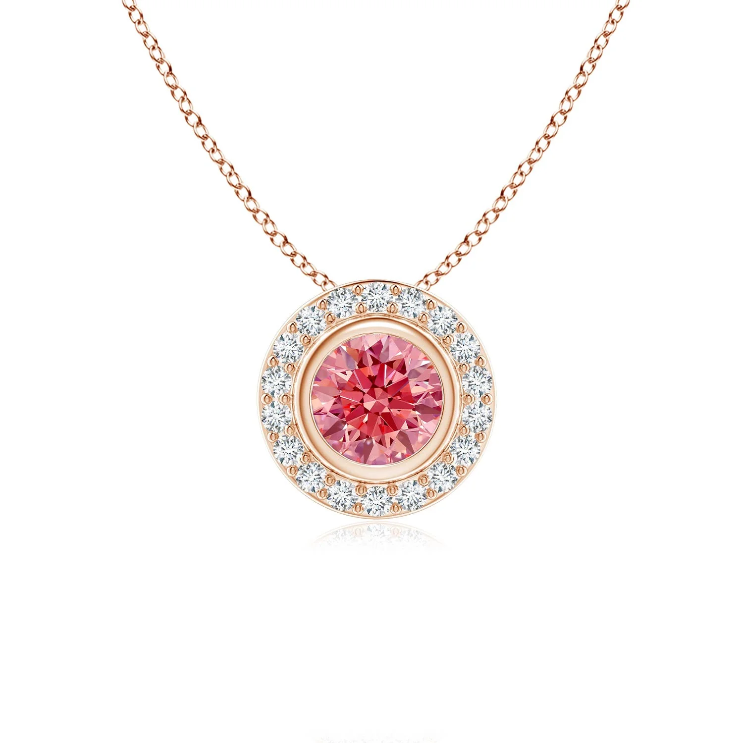 1.5 CTW Classic Solitaire Prong-Set Round Fancy Intense Yellow Diamond Pendant in 14K White Gold - Image 7