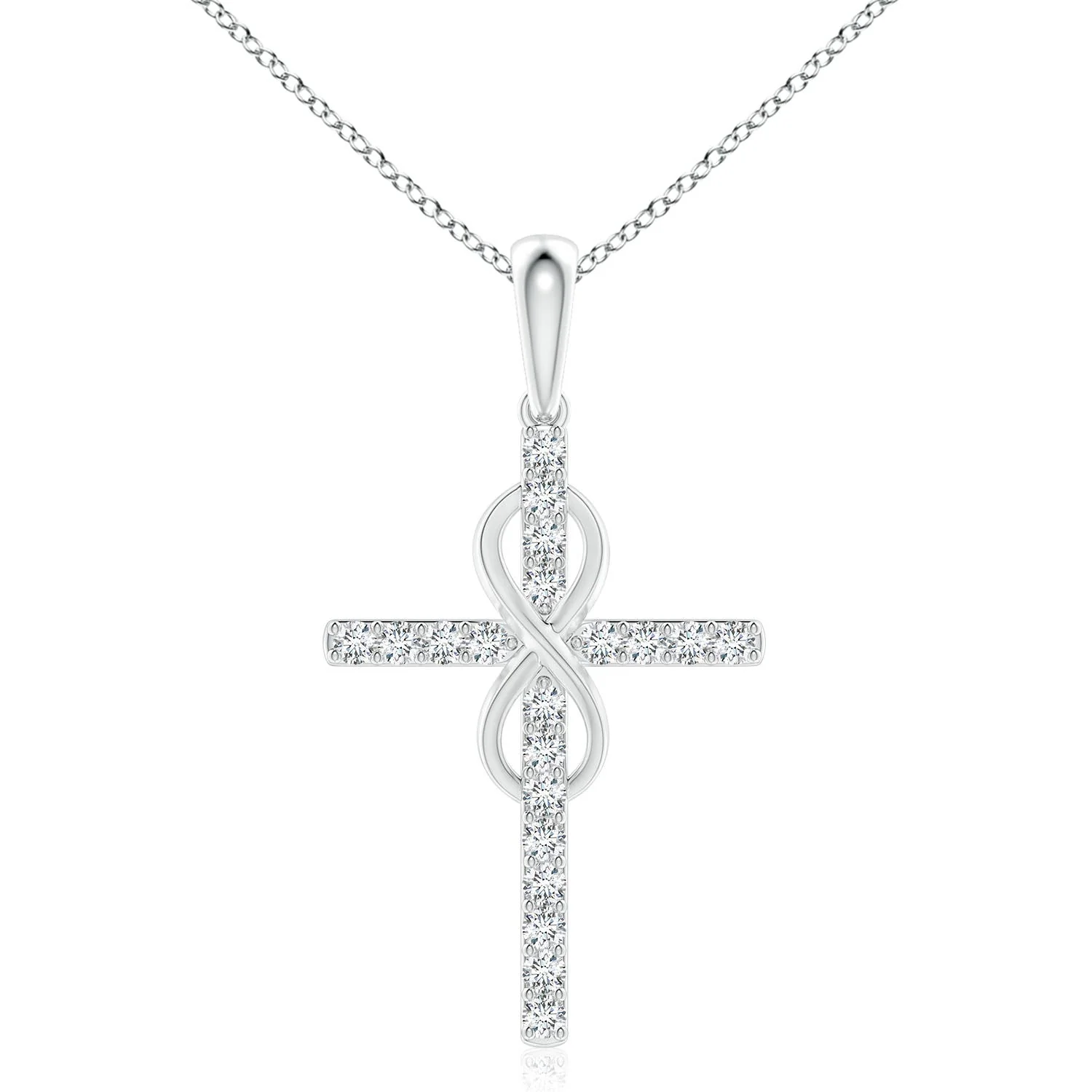 1.52 CTW Prong-Set Round Diamond Halo Pendant in 14K Rose Gold - Image 10