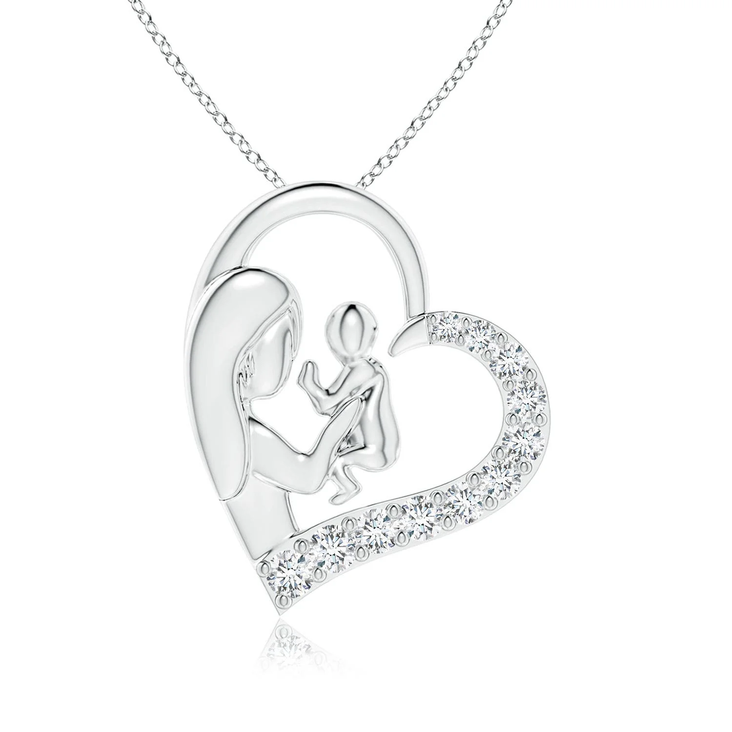 1.81 CTW Pear-Shaped Sapphire and Aquamarine Drop Pendant in 14K White Gold - Image 7