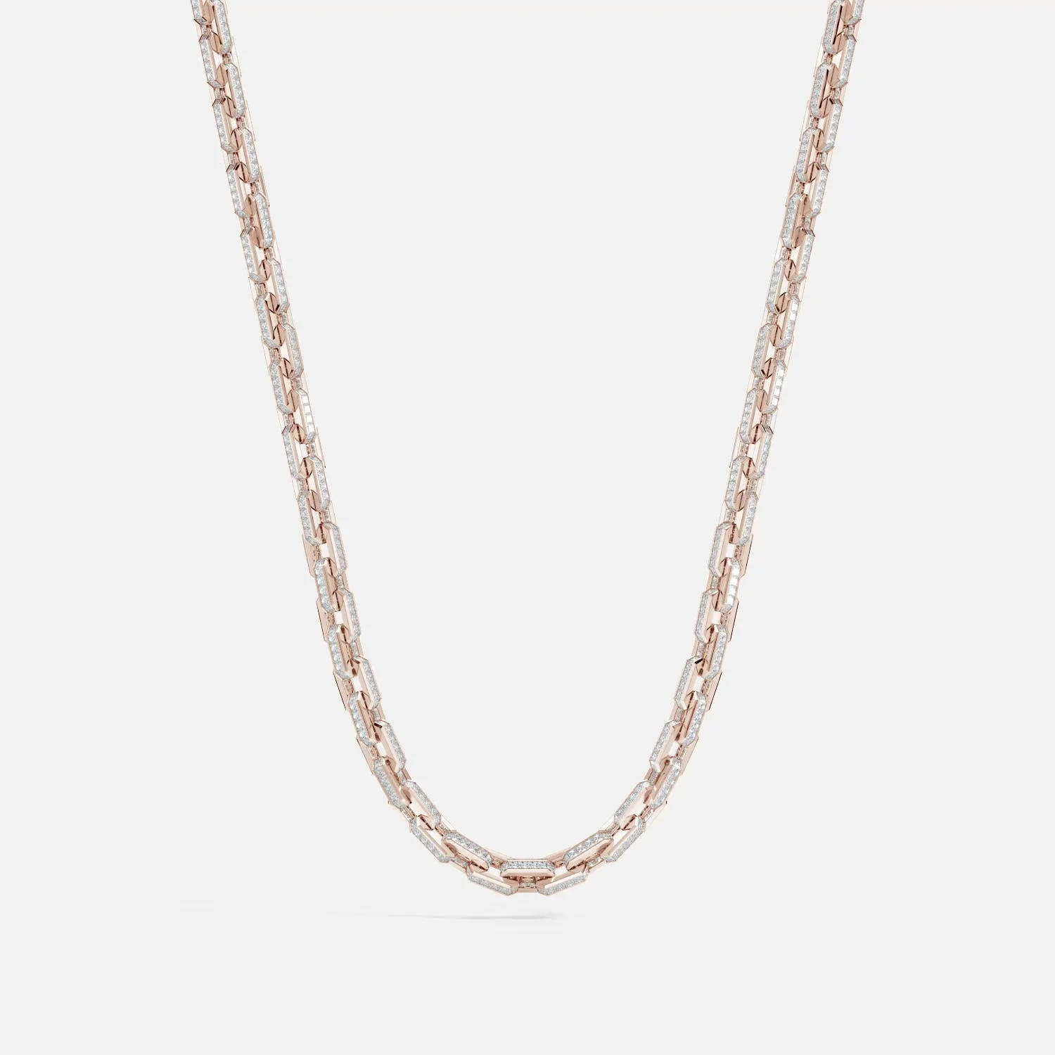 4.0 CTW Prong-Set Round Diamond Solitaire V-Bale Pendant in Platinum