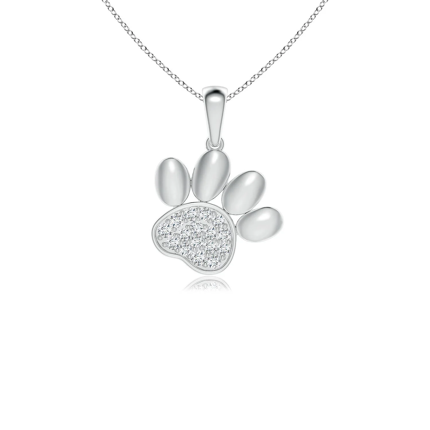 0.3 CTW Diamond Encrusted Interlocking Circle Necklace in 18K Rose Gold - Image 6