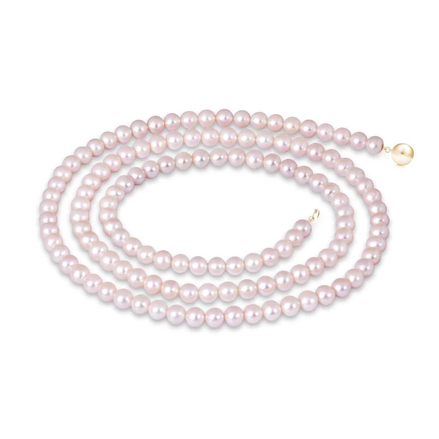8-9 MM 8-9mm, 18" Freshwater Pearl Single Strand Necklace in Silver - Image 5